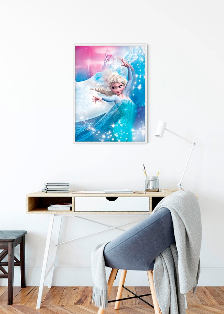 Komar Poster »Frozen 2 Elsa Action«, Disney, (1 St.), Kinderzimmer, Schlafzimmer, Wohnzimmer