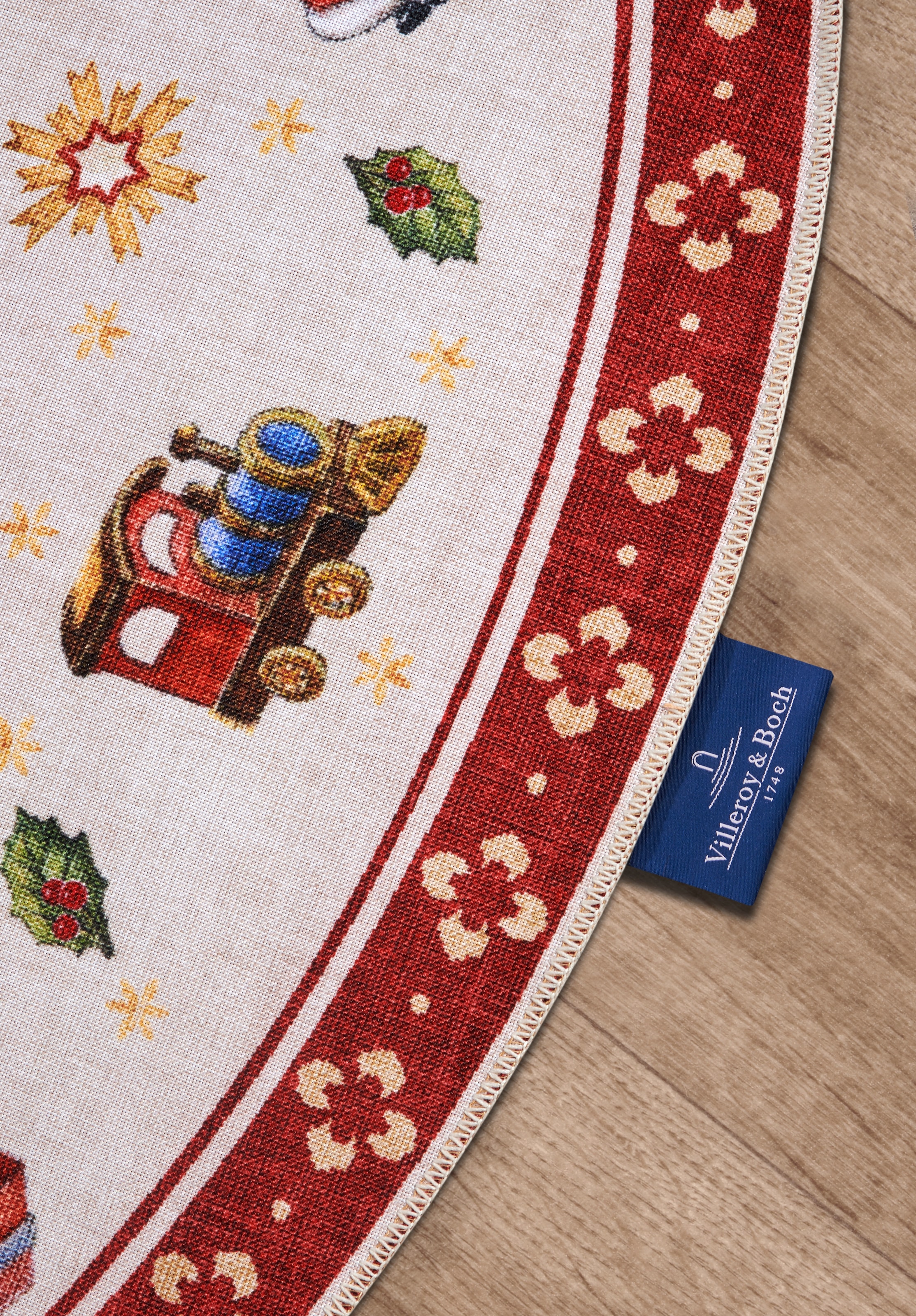 Villeroy & Boch Teppich »Nostalgic Toy's Delight, eckig, rund und Läufer«, rechteckig, 3 mm Höhe, Weihnachten, Wohnzimmer, Flur, Geschenk, Toys Delight, Dekoration