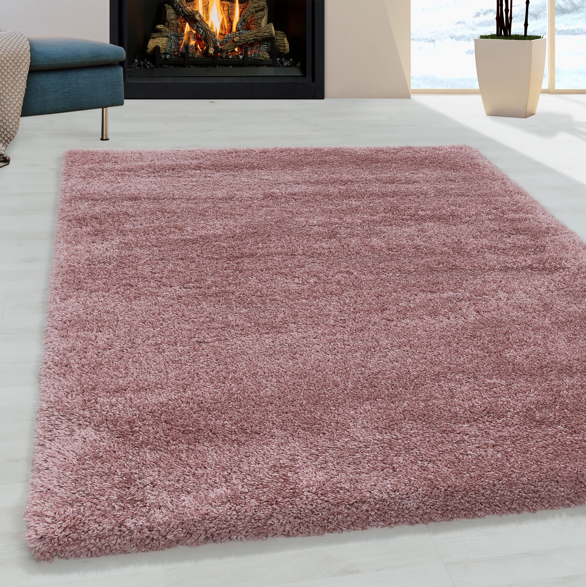 Ayyildiz Teppiche Hochflor-Teppich »FLUFFY 3500«, rechteckig, 50 mm Höhe, Langflor, Shaggy, uni, robust, auch in rund erhältlich, Wohnzimmer