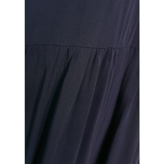 Saint Tropez Blusenkleid »EdaSZ SOLID«, mit Volants und Raffungen, aus  leichter Viskose online kaufen bei Jelmoli-Versand Schweiz