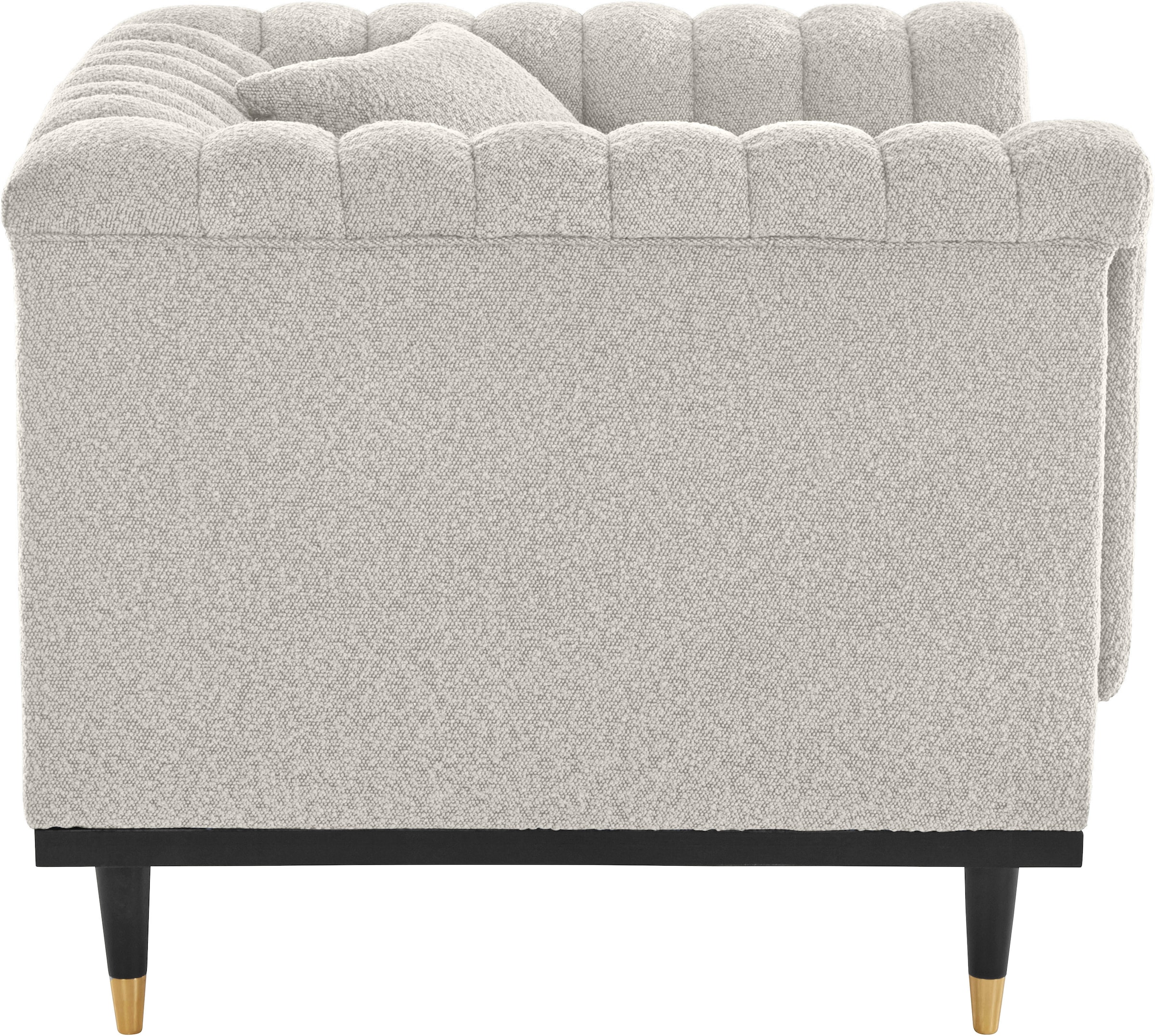 Guido Maria Kretschmer Home&Living Cocktailsessel »Chamby New Sessel«, im Bouclé-Strukturbezug mit Steppung im Lehnenbereich