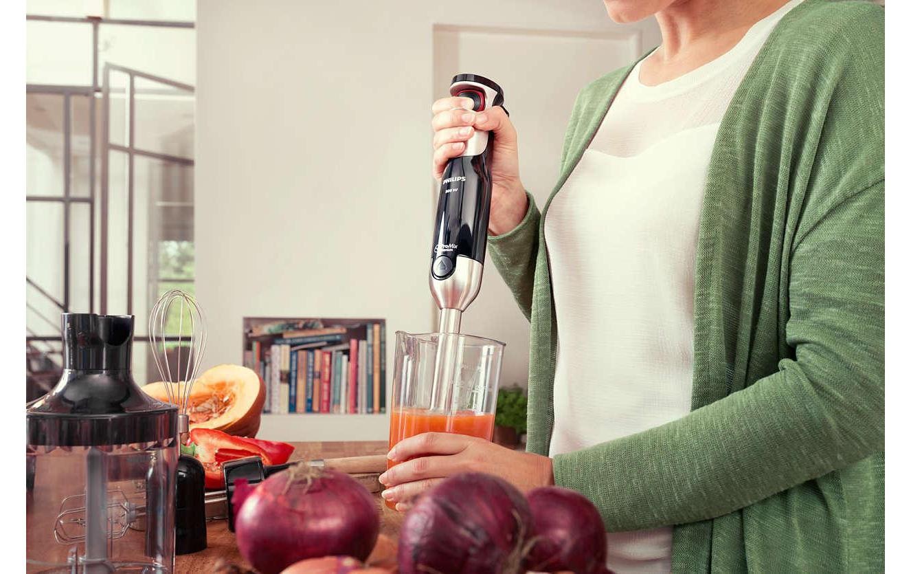 Philips Stabmixer »Avance Collection HR1674/91, Silberfarben«, 800 W