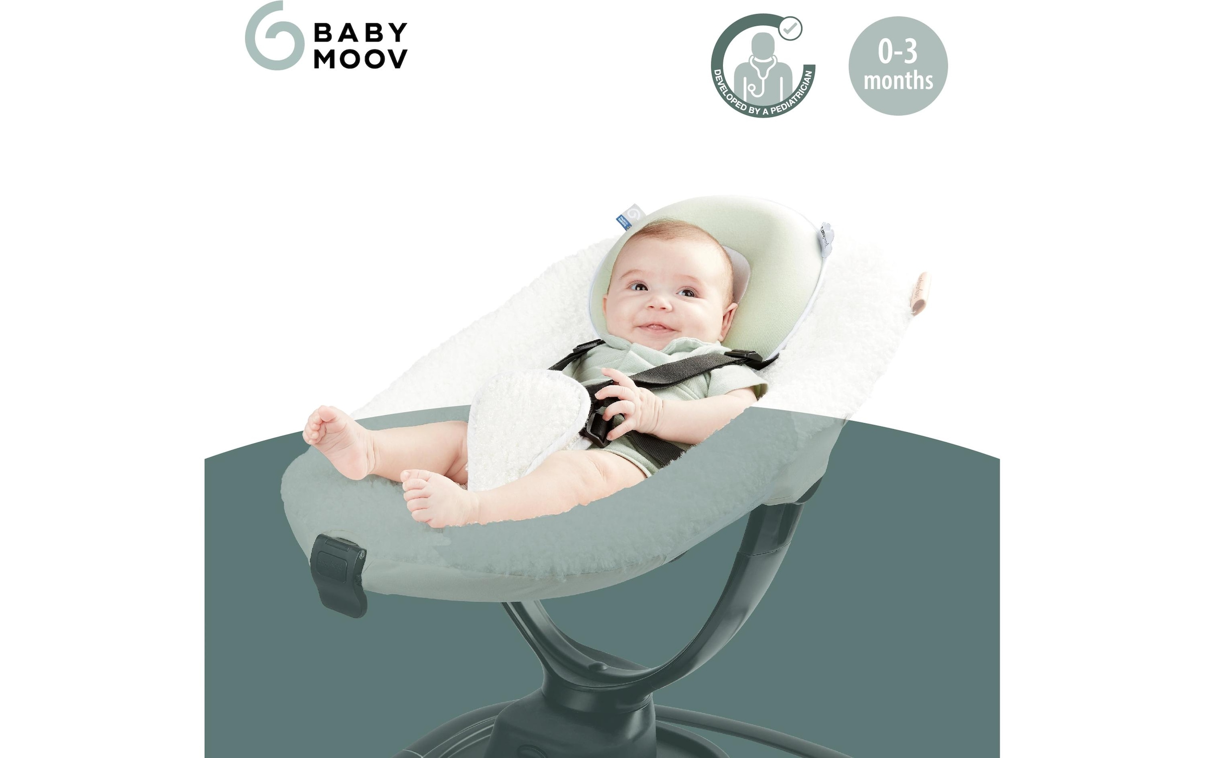 BABYMOOV Kopfkissen »Cosyhead Sage«, (1 St.)