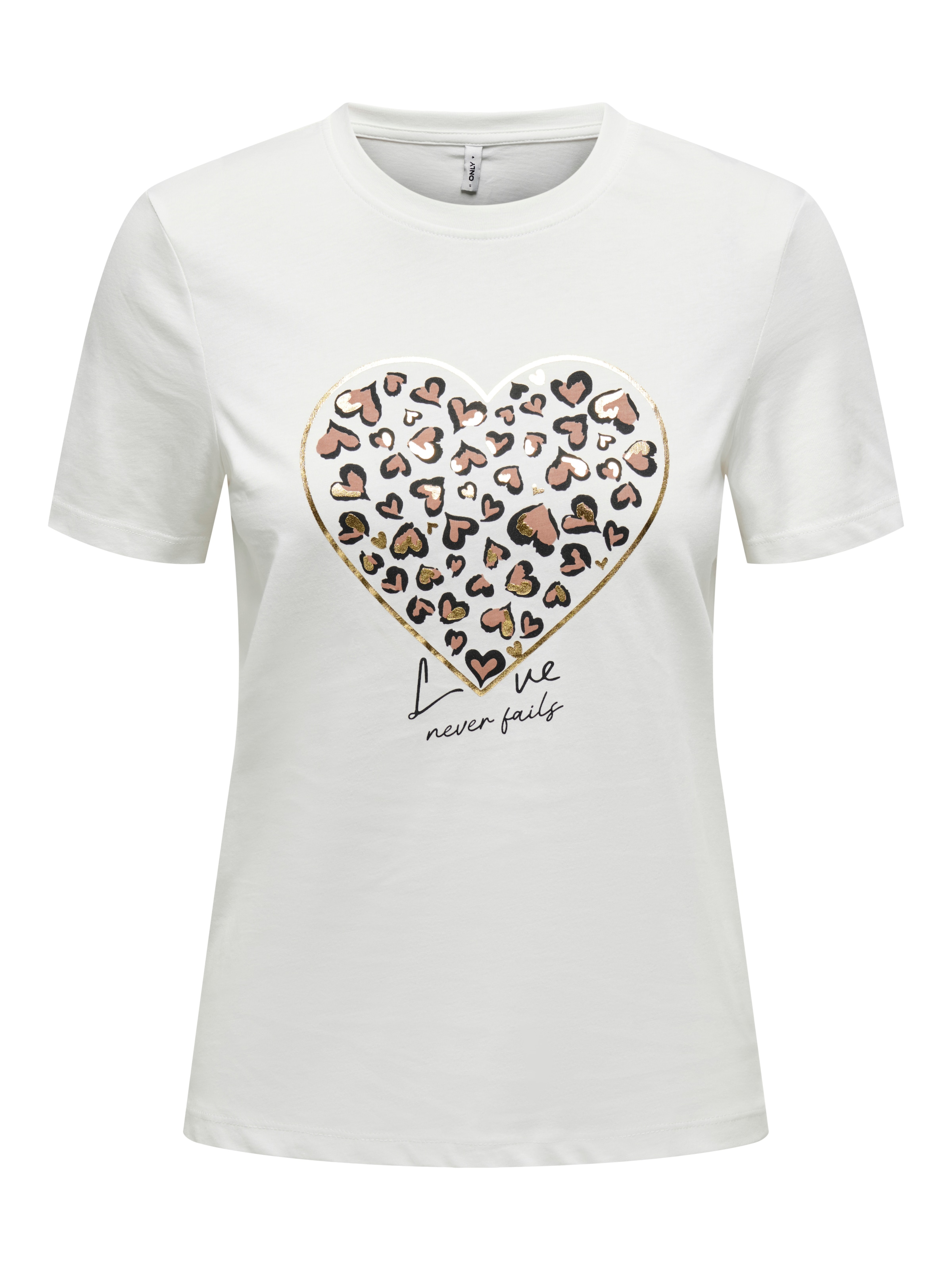 ONLY Kurzarmshirt »ONLTANYA LIFE REG S/S LEO PRINT TOP JRS«
