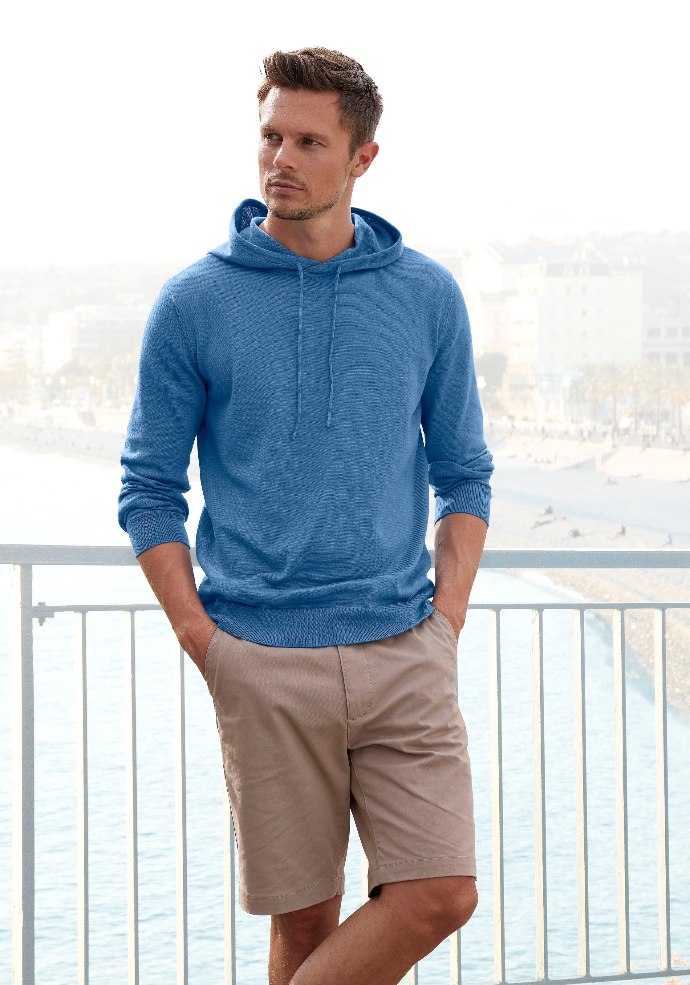 H.I.S Kapuzenpullover, Feinstrick in legerer Form