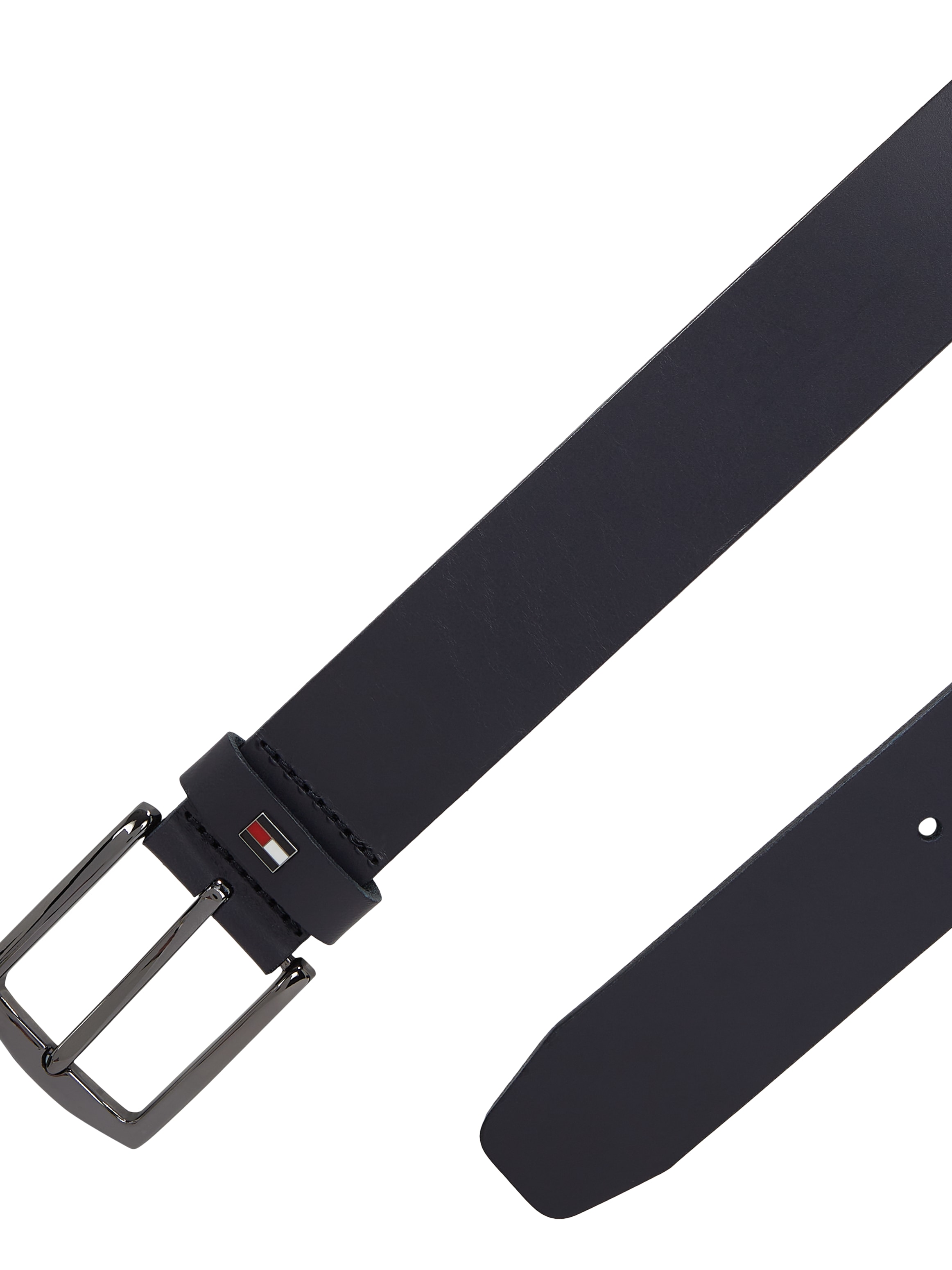 Tommy Hilfiger Ledergürtel »DENTON 3.5 EXT«, Einfachdornschliesse, Metalllogo