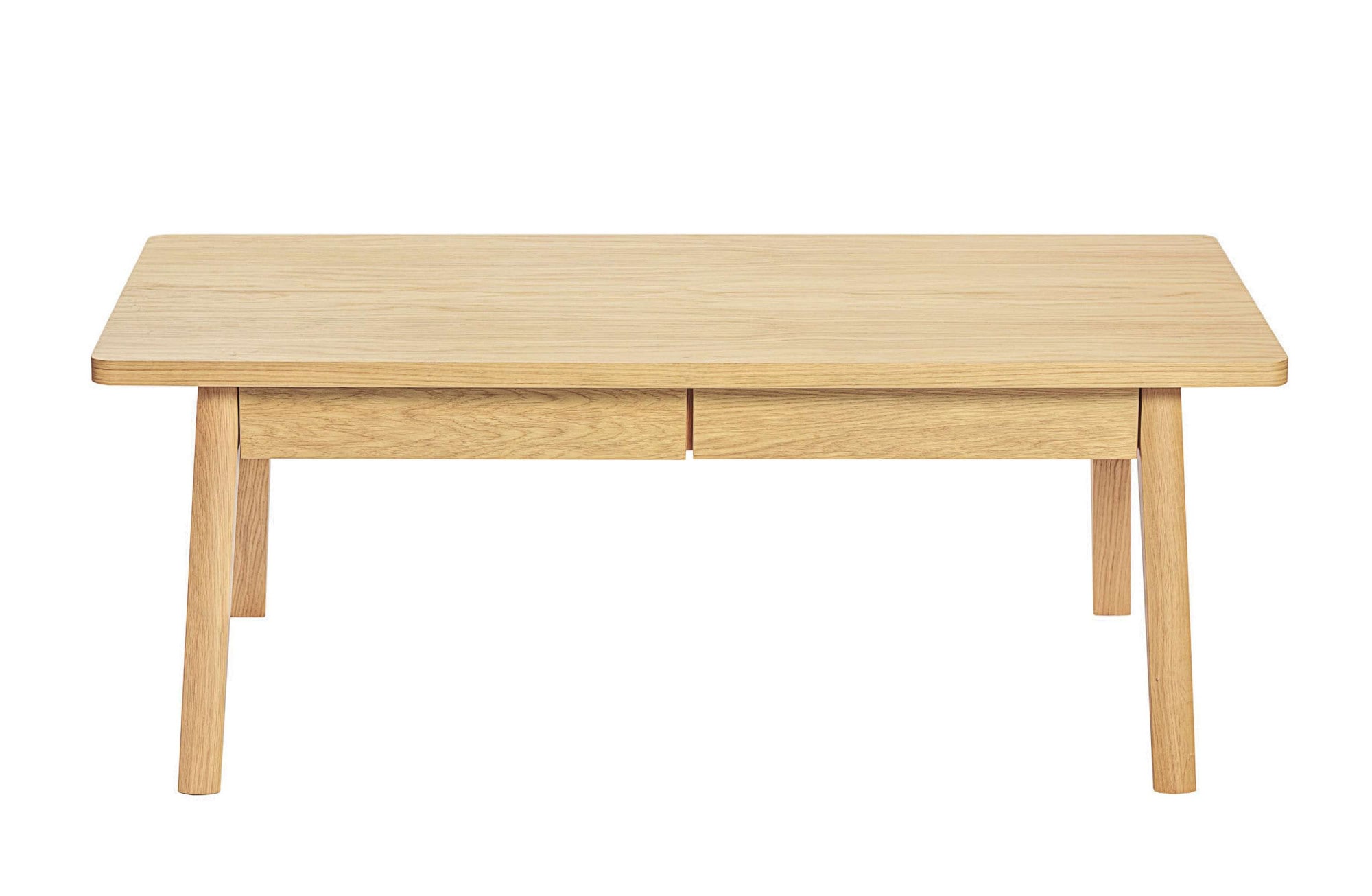 Woodman Couchtisch »Nice«, Breite 120 cm, mit 2 Schubladen, Echtholzffurnier aus Eiche