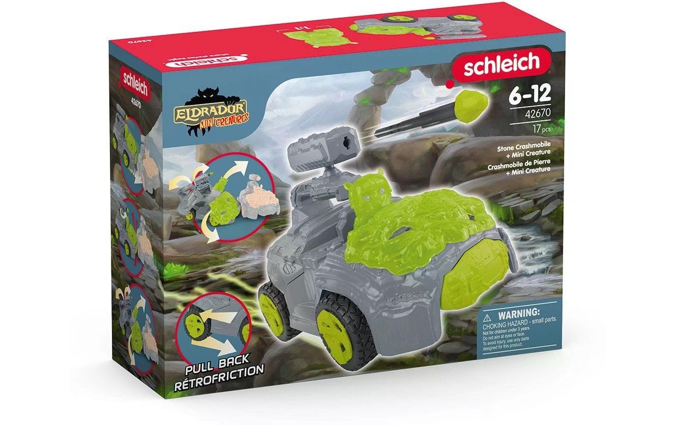 Schleich® Spielfigur »Stein-Crashmobil mit Mini Creature«