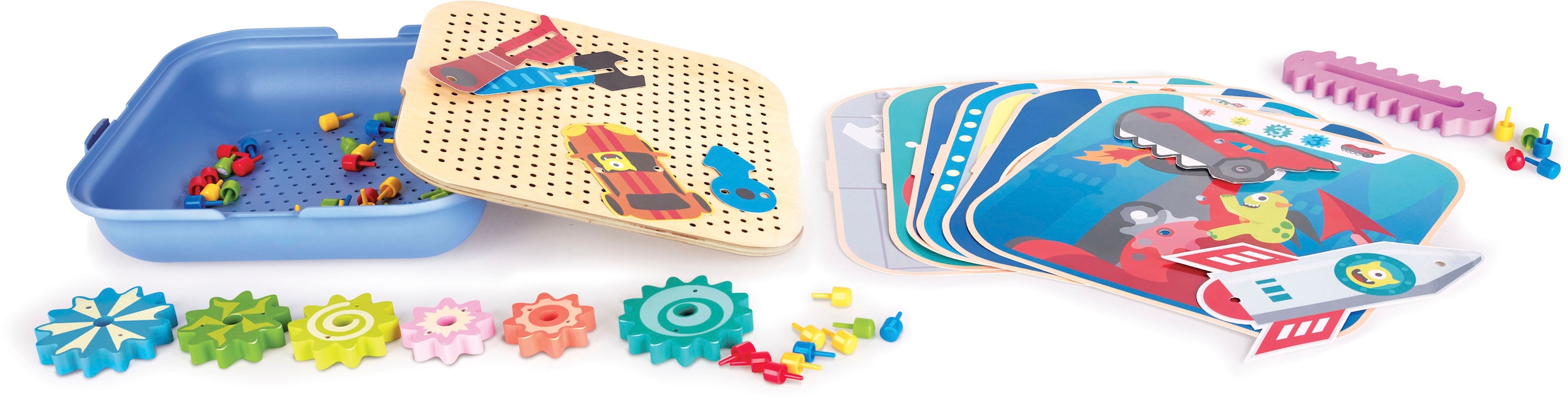 Hape Lernspielzeug »Zahnrad Experimentier-Spielset«