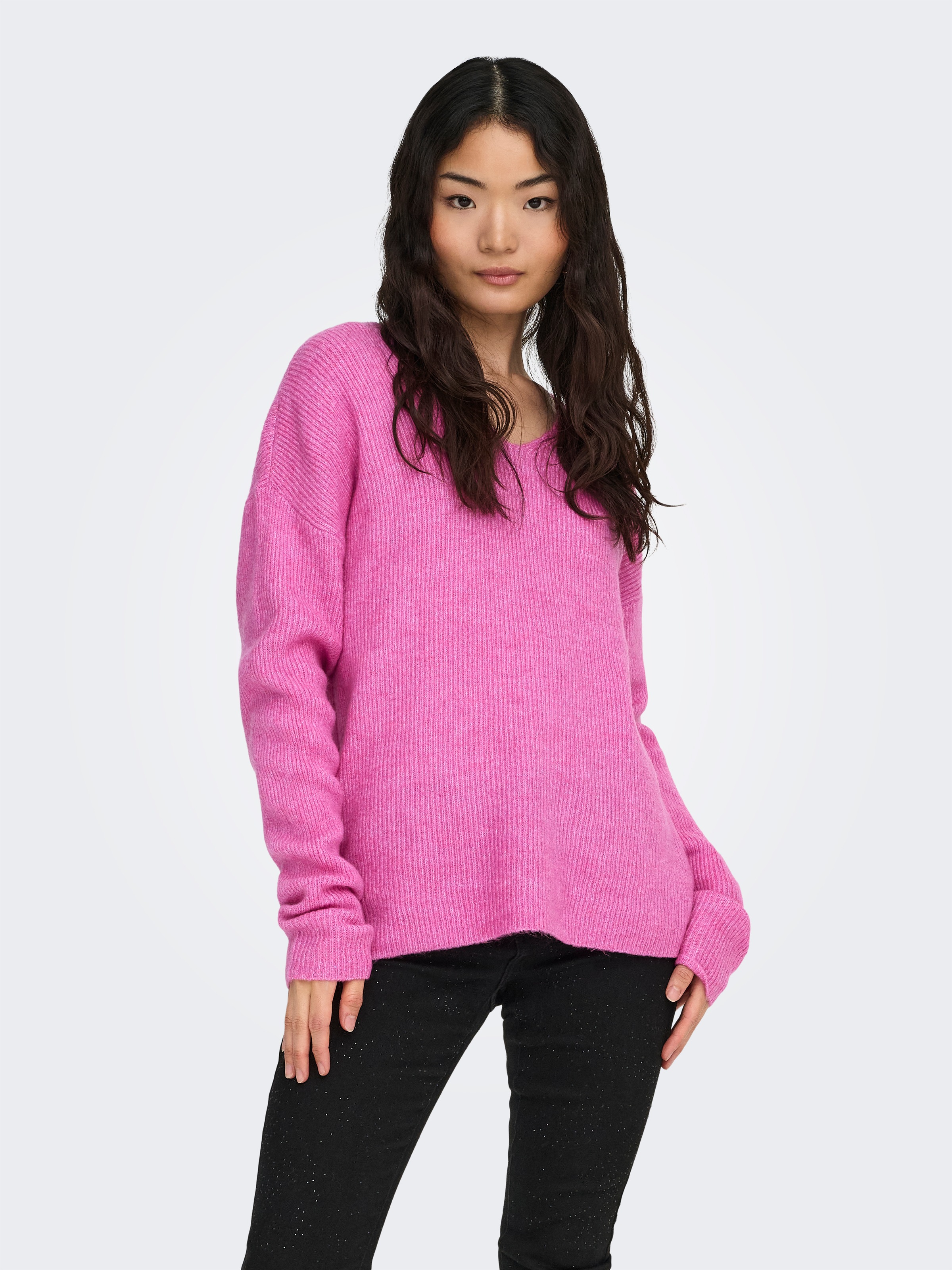 ONLY V-Ausschnitt-Pullover »ONLCAMILLA V-NECK L/S PULLOVER KNT NOOS«