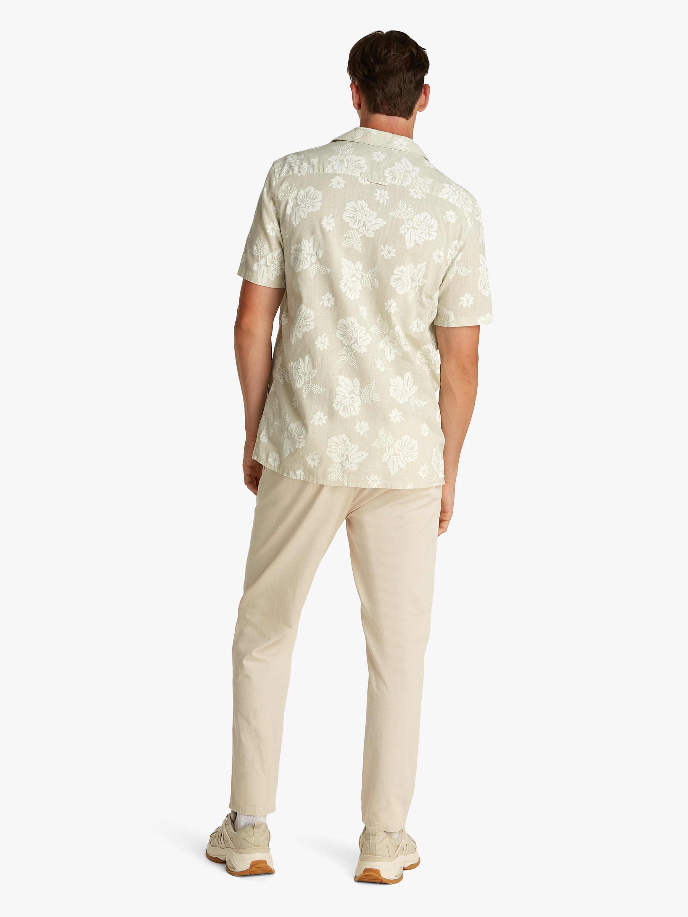 Tommy Jeans Kurzarmhemd »TJM REG SLUB AOP SS SHIRT EXT«