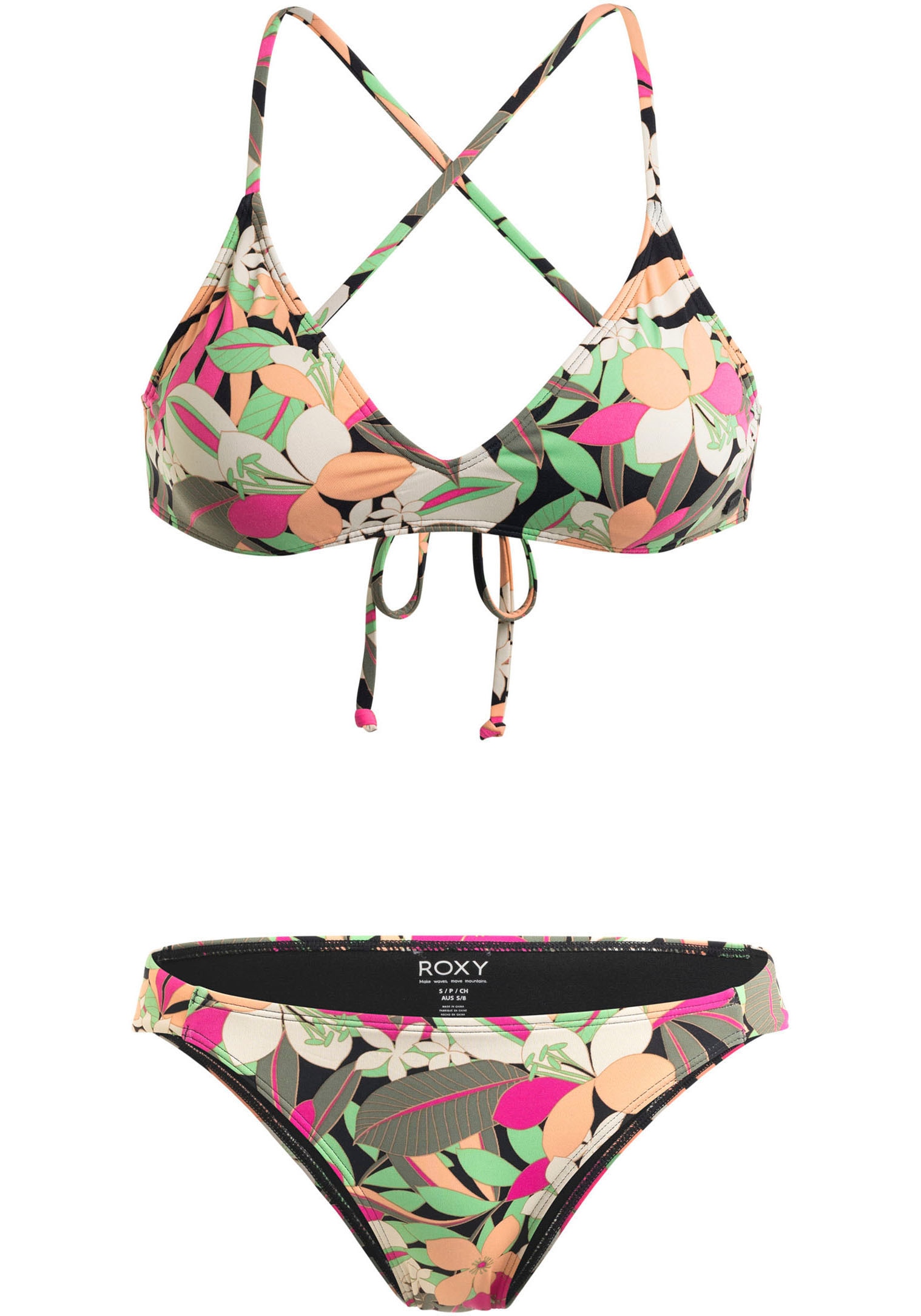 Roxy Push-Up-Bikini »BEACH CLASHORT SLEEVEICS  KVJ8«, (2 St.)