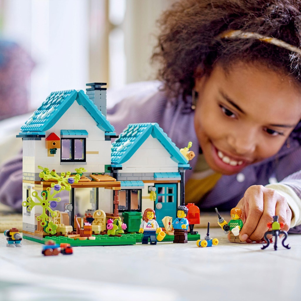 LEGO® Konstruktionsspielsteine »Gemütliches Haus (31139), LEGO® Creator 3in1«, (808 St.)