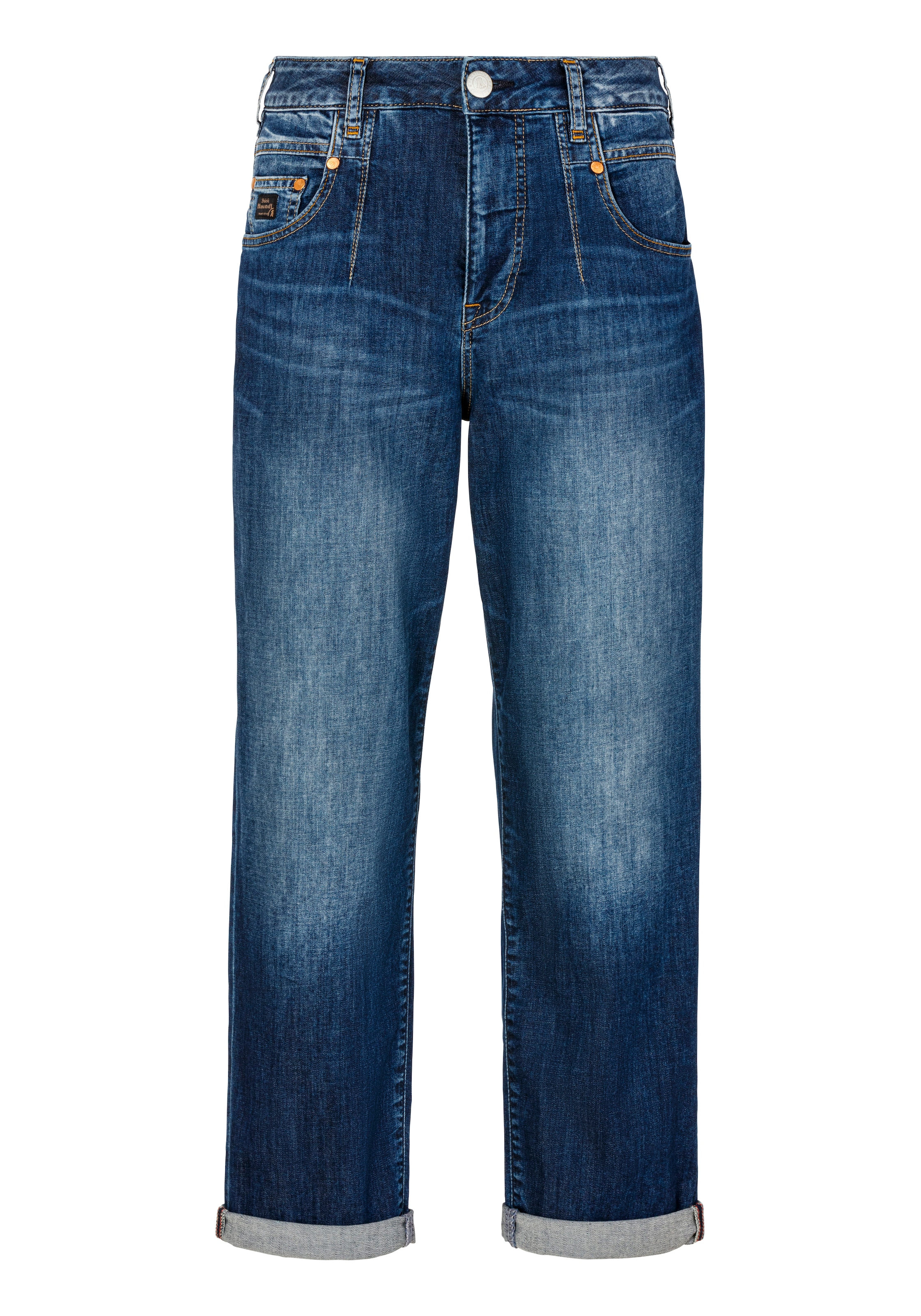 Herrlicher Straight-Jeans »Brooke Recycled Denim Light«, krempelbar