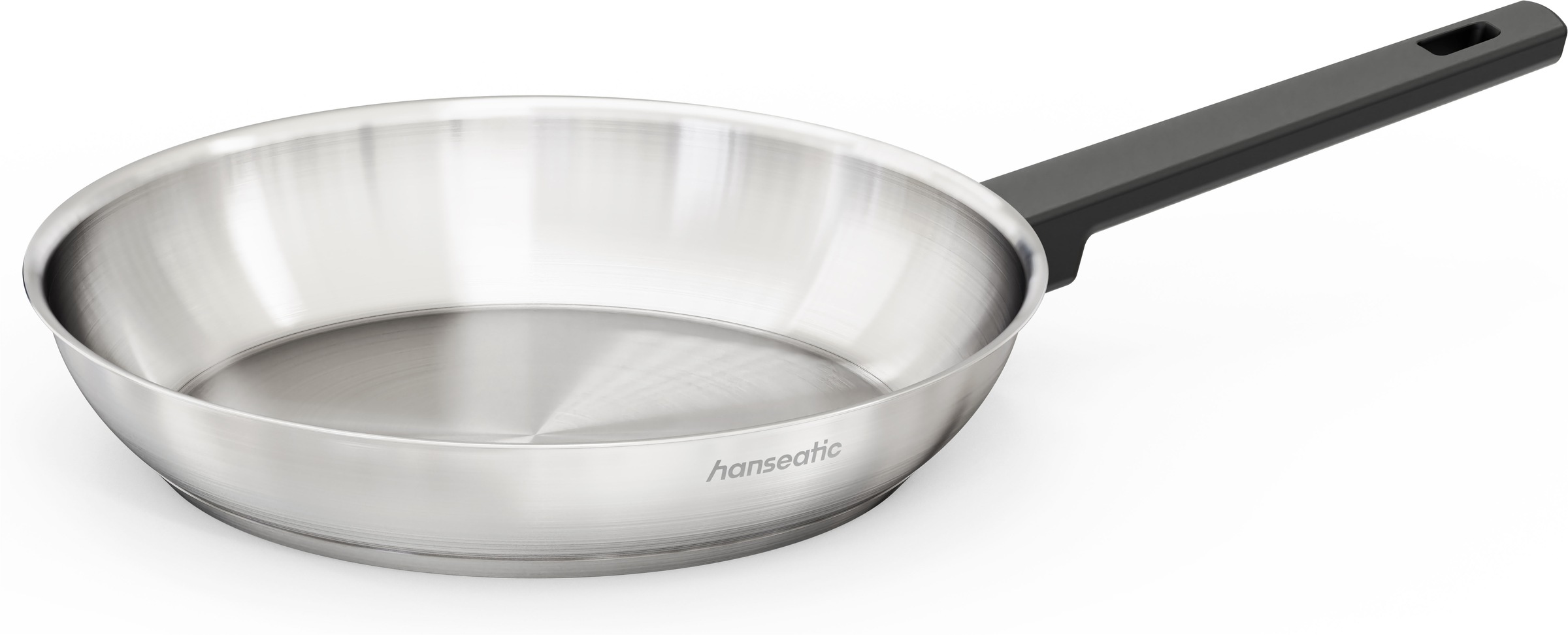 Hanseatic Bratpfanne "SMART" Edelstahl 18/10 1 tlg. ohne Beschichtung, energiesparend, für alle Herdarten, inkl. Induktion