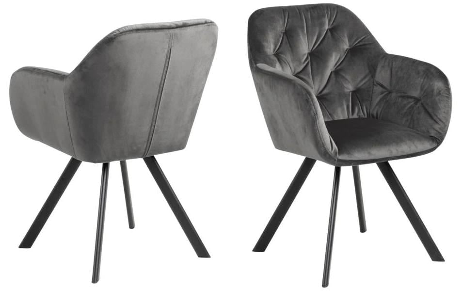 AC Design Stuhl »Lola Dunkelgrau«
