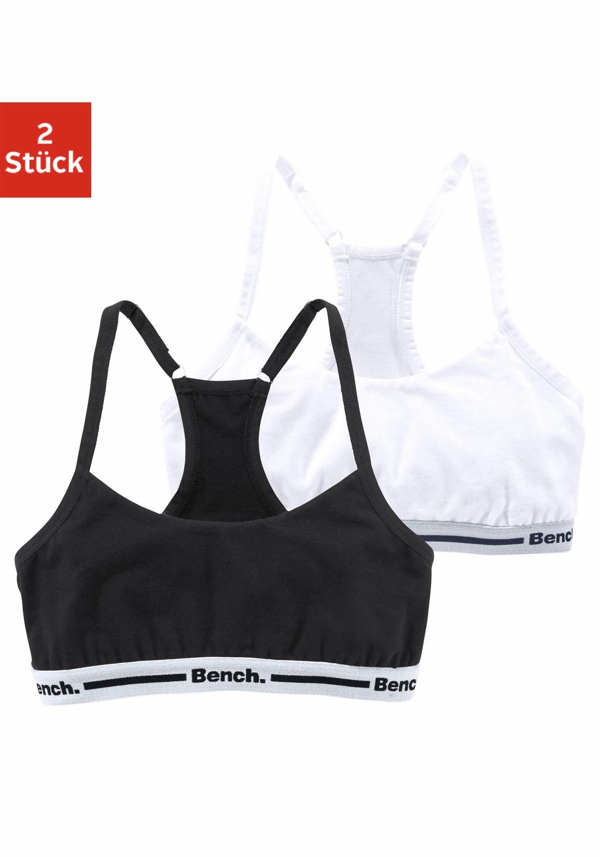 Bustier, (Packung, 2 tlg.), Mädchen - verstellbarer Ringerrücken