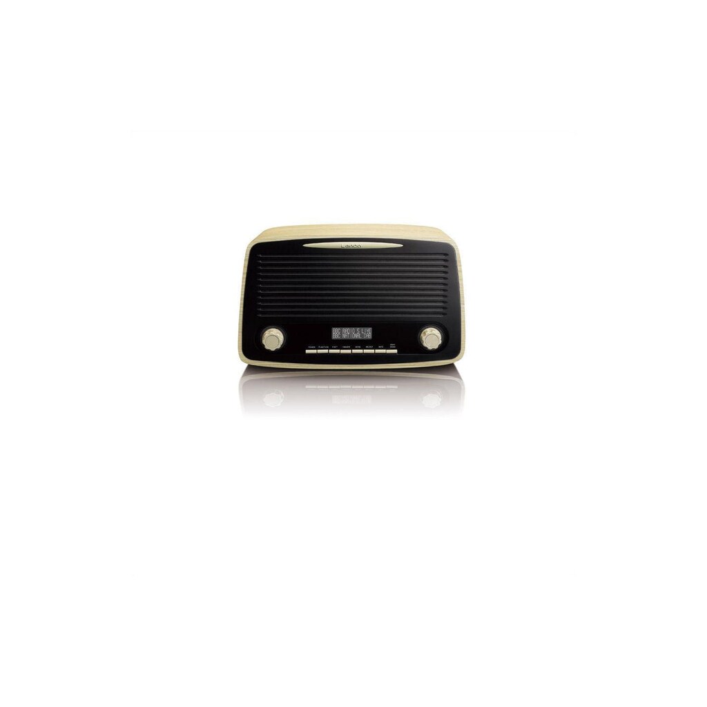 Lenco Digitalradio (DAB+) »DAR-012 Schwarz Hellbraun«, (Bluetooth Digitalradio (DAB+)-FM-Tuner)
