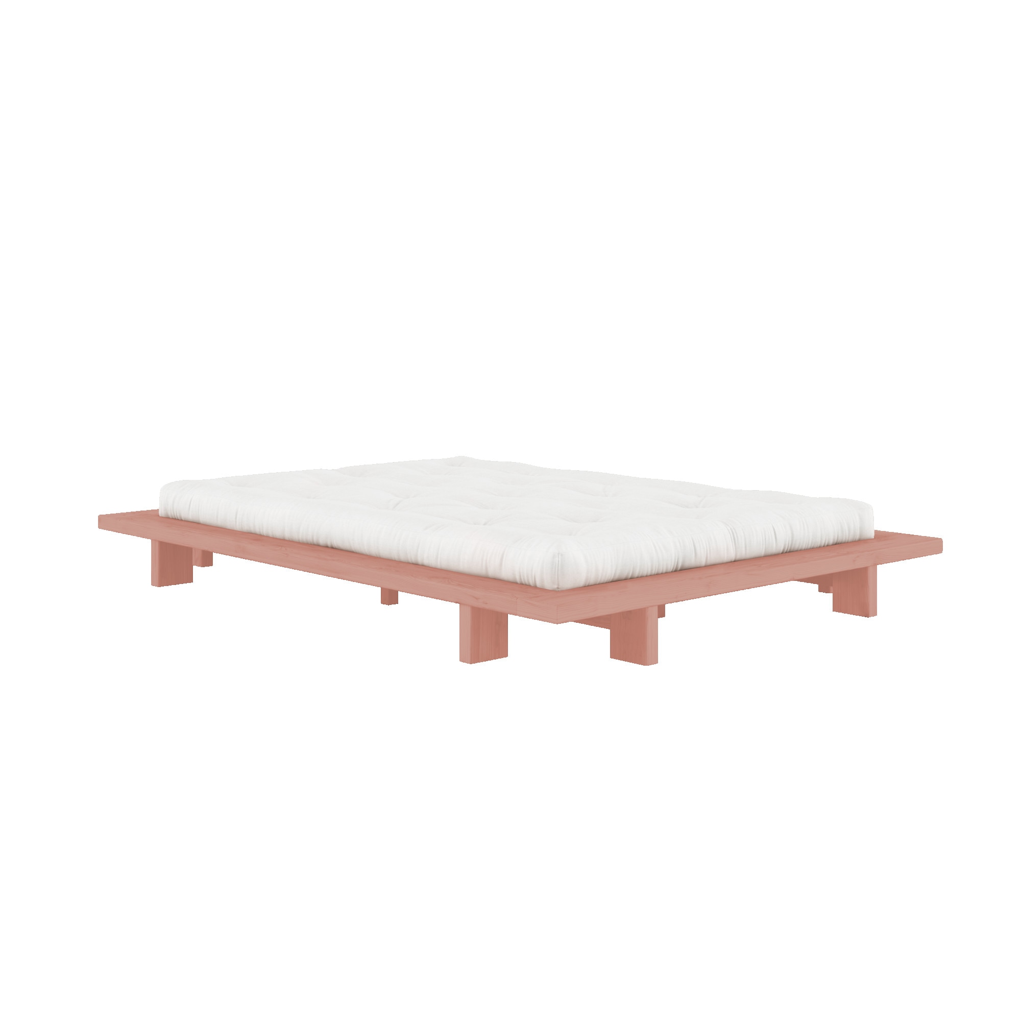 Karup Design Bettgestell »JAPAN BED Bodenbett, Holzrahmen, Futonbett, Holzbett«, Massivholzbett aus Kiefer massiv, ohne Kopfteil