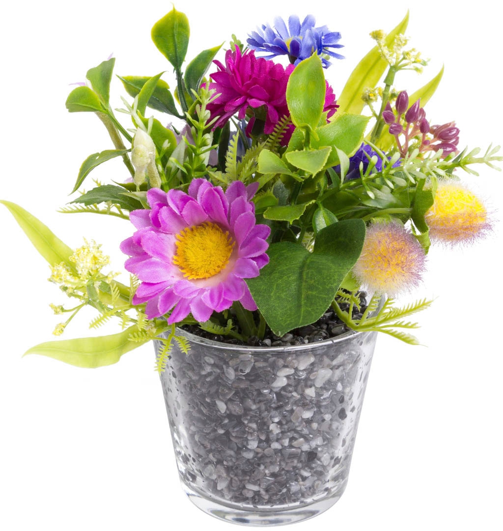 | online »Frühlingsarrangement Glas« Jelmoli-Versand Kunstblume im Botanic-Haus bestellen