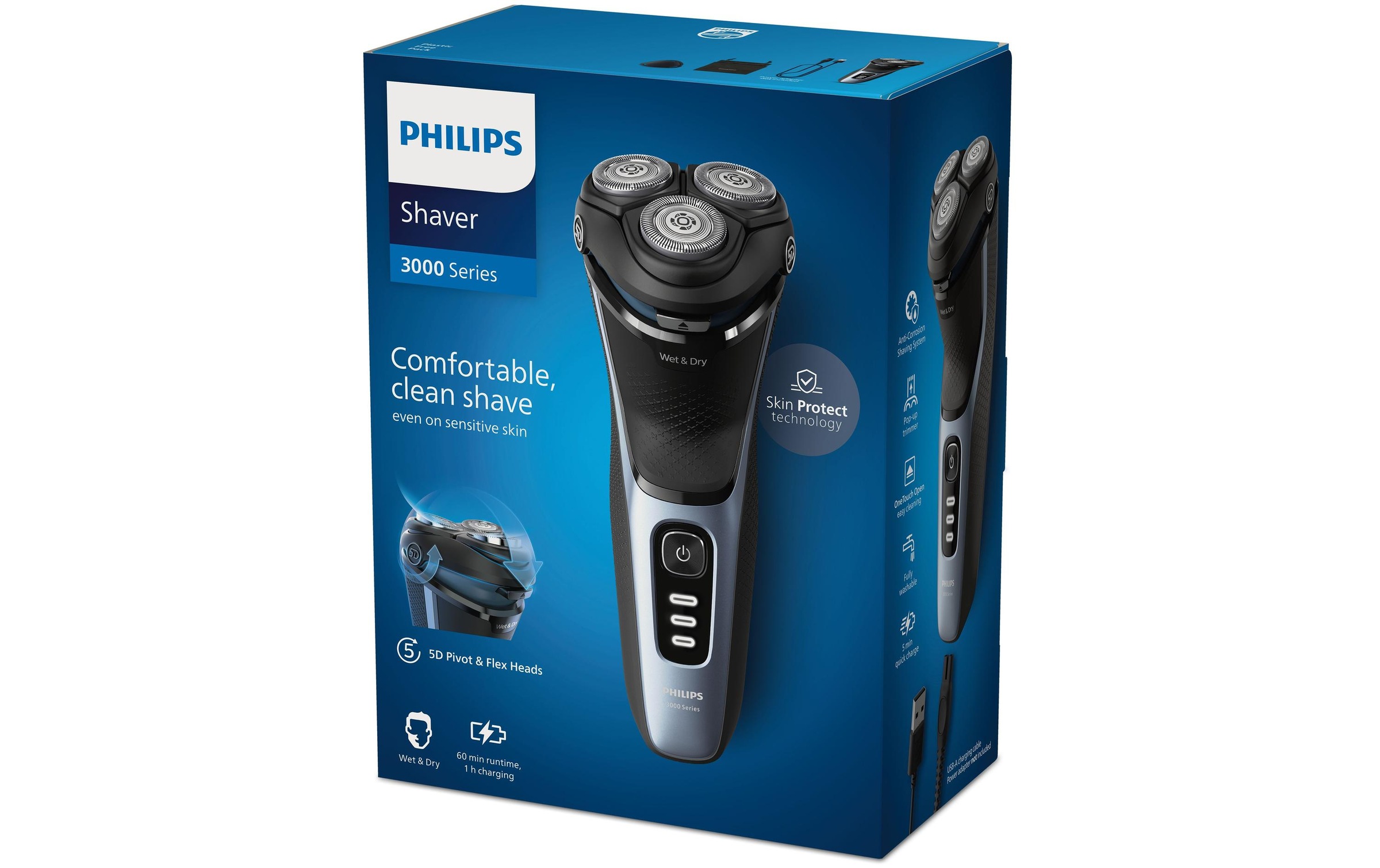 Philips Elektrorasierer »Shaver 3000 Series commander S3243/12« en ligne