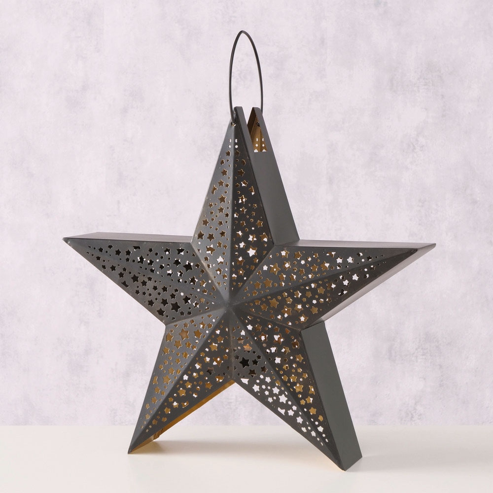 BOLTZE Windlicht »Weihnachtsdeko«, mit kleinen Sternen verziert online  shoppen | Jelmoli-Versand