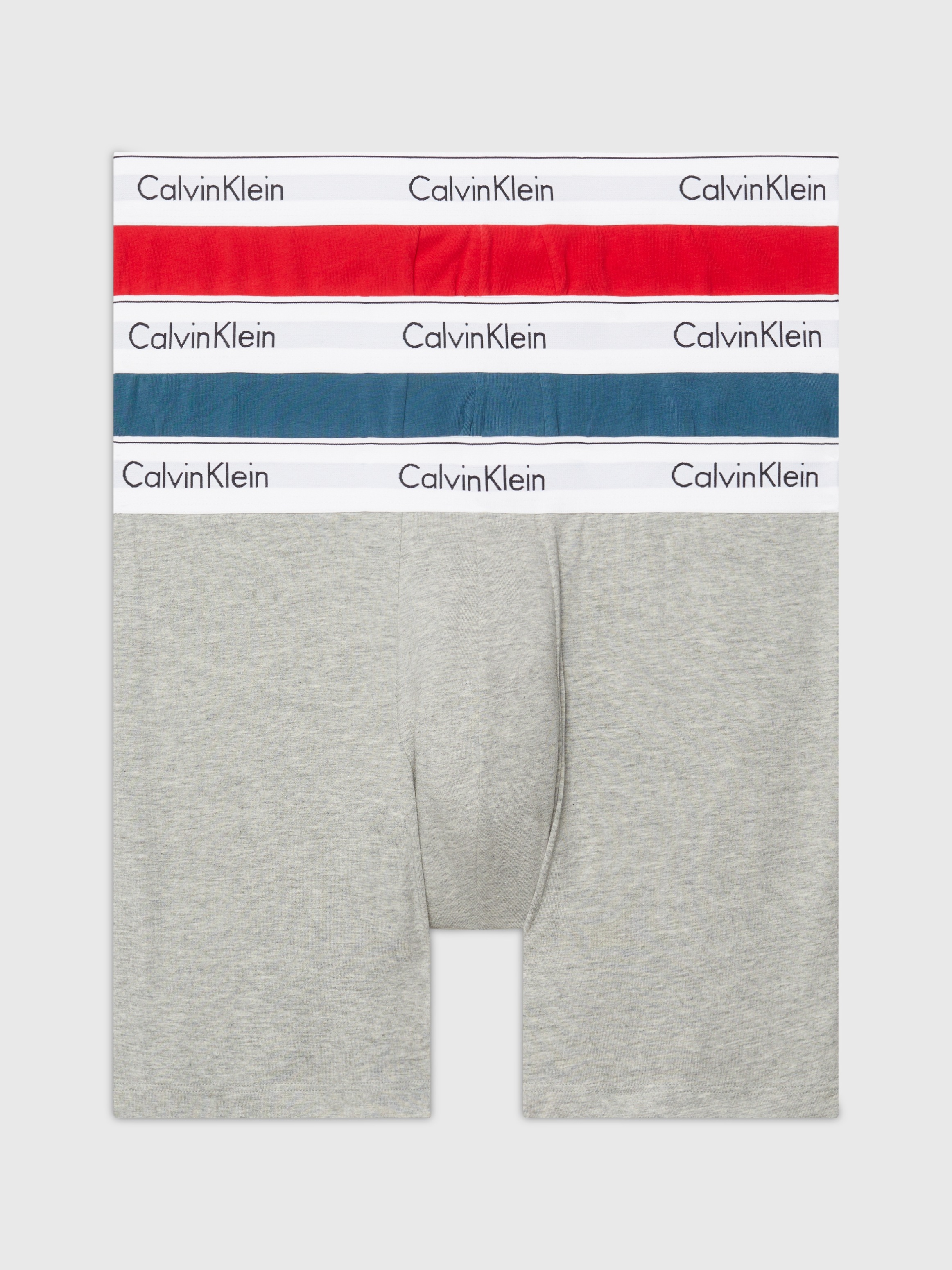 Calvin Klein Underwear Boxer »BOXER BRIEF 3PK« Packung, 3er-Pack, 3 Stk. mit längerem Bein & Logo-Elastikbund
