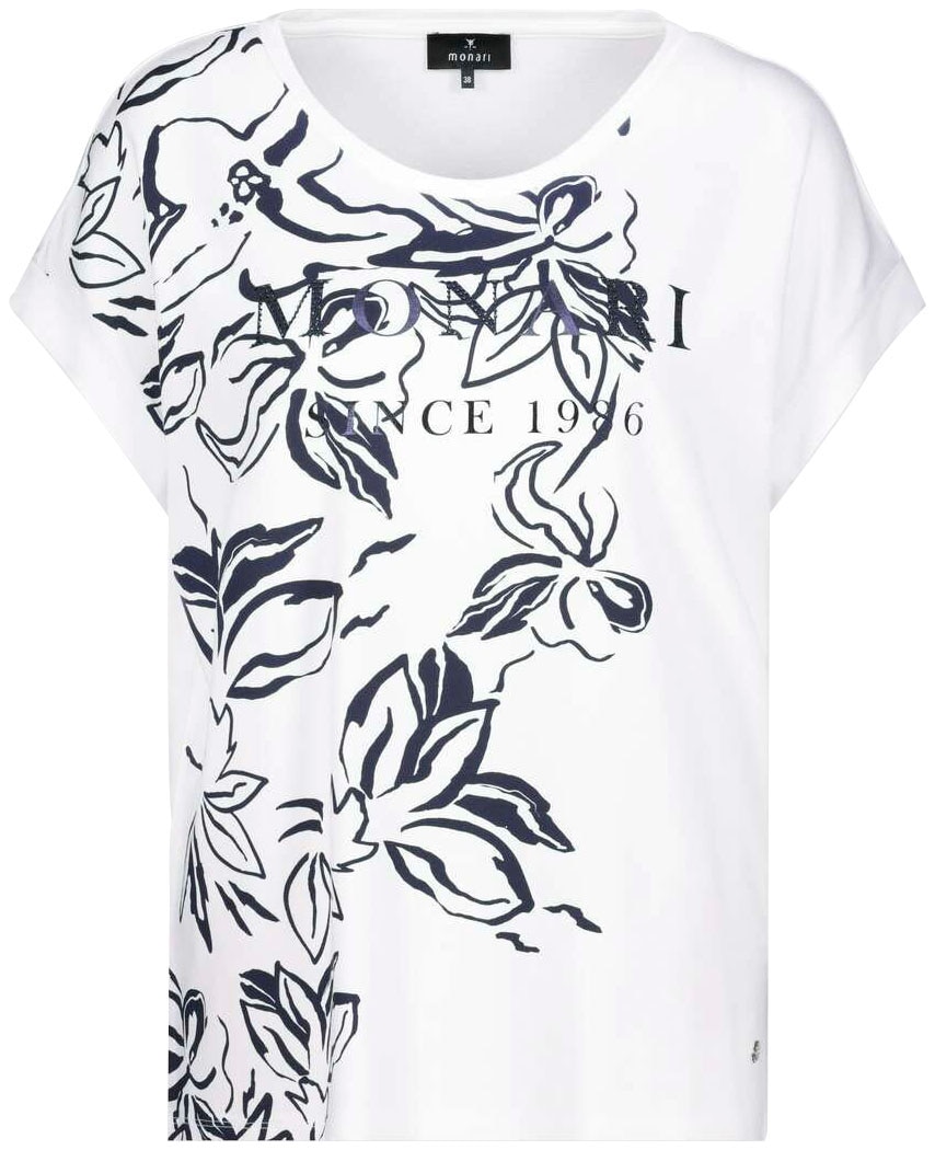 Monari Rundhalsshirt, mit kaufen Jelmoli-Versand online Blumenprint 