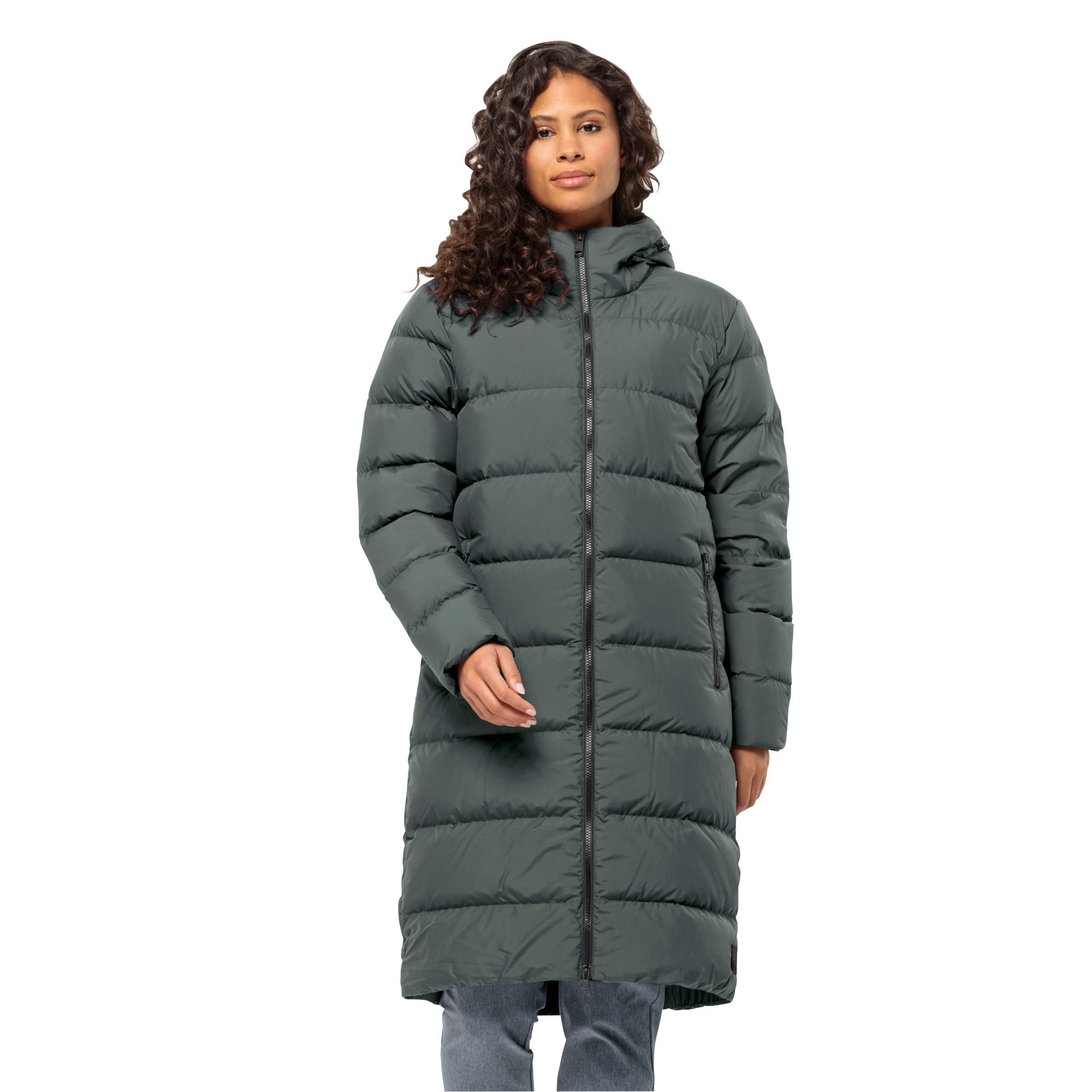 Jack Wolfskin Daunenmantel »FROZEN PALACE COAT W RDS« mit Entendaunen- und Federfüllung, sportlicher Stil, atmungsaktiv