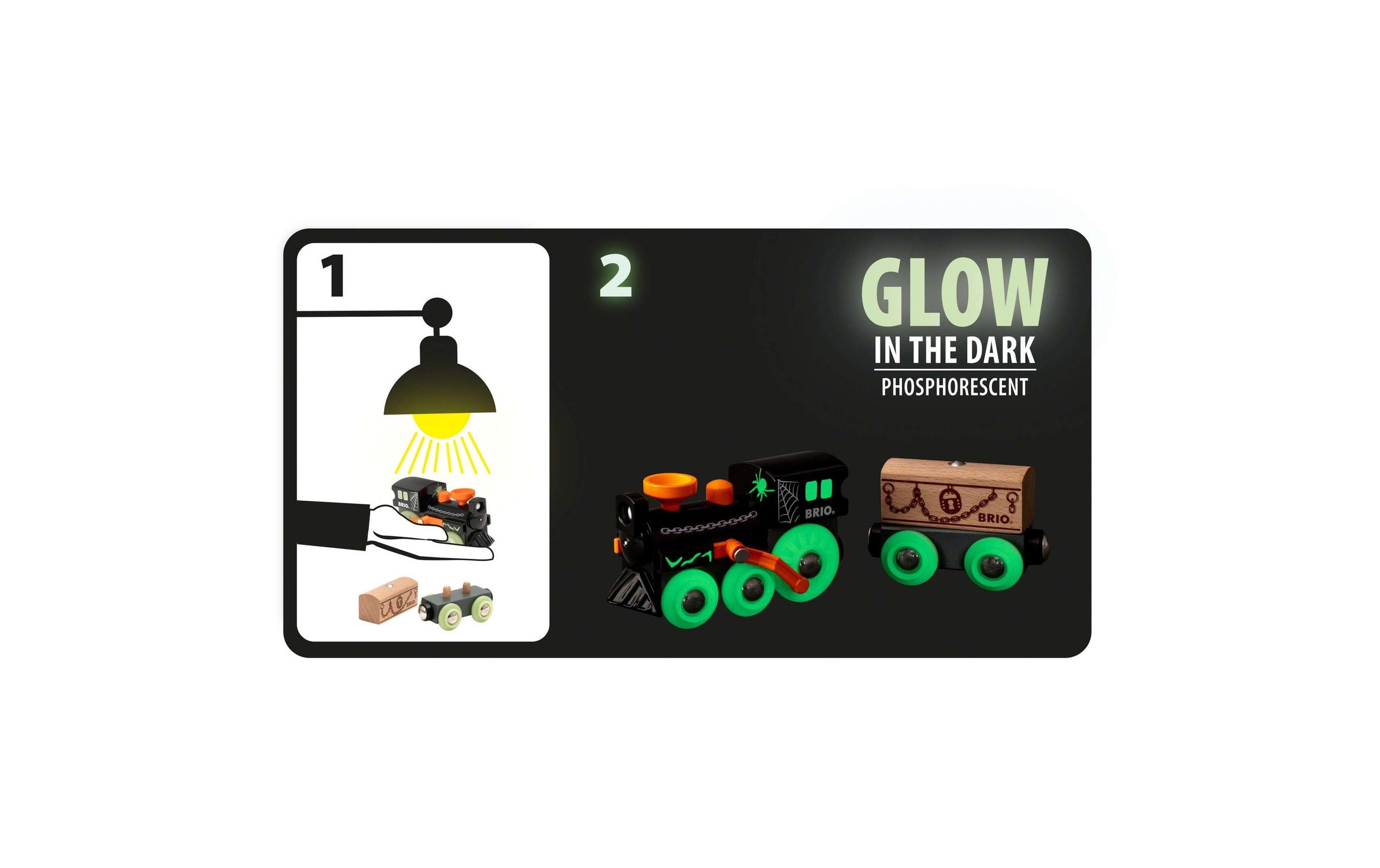 BRIO® Spielzeug-Eisenbahn »Geisterzug Glow«