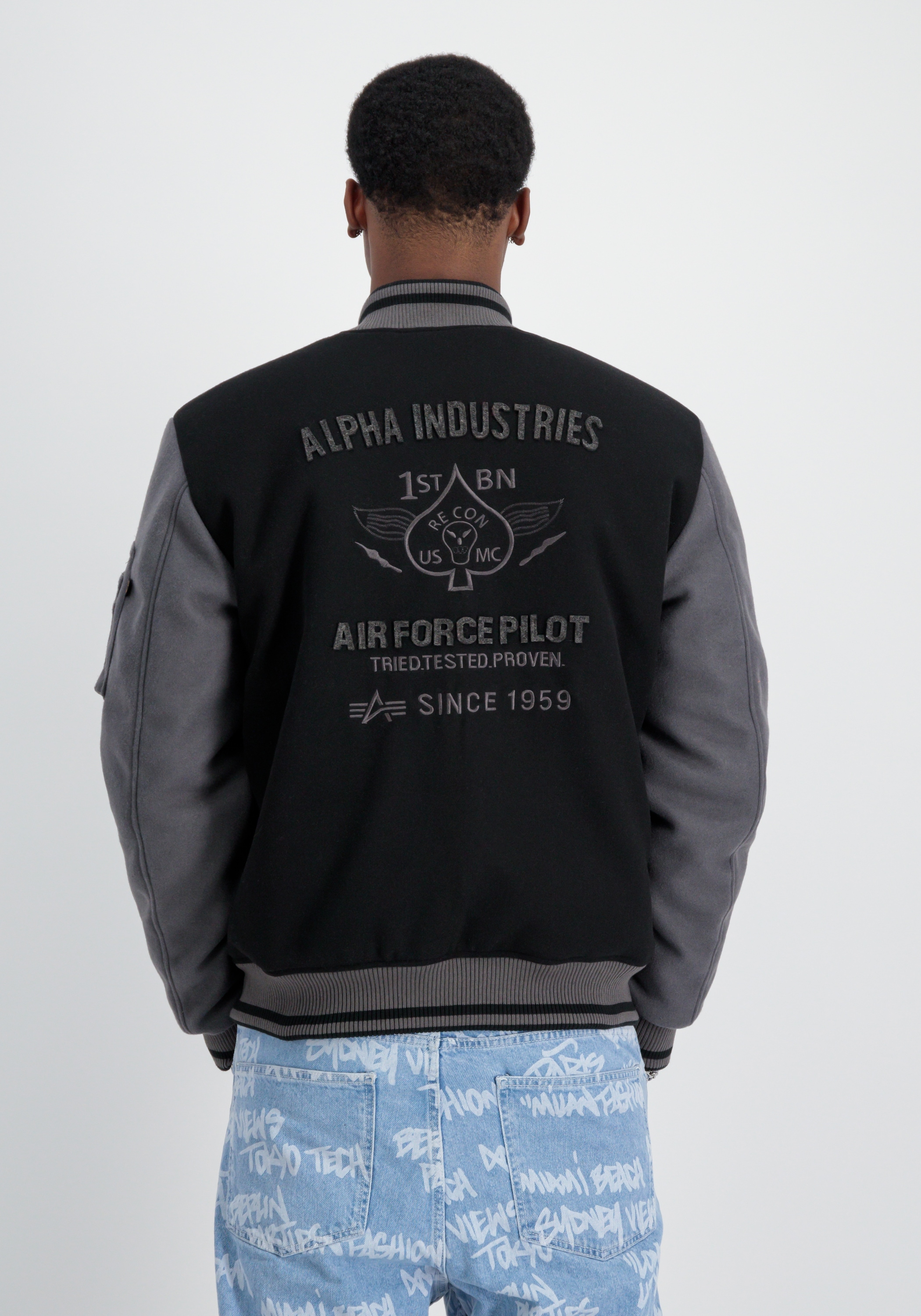 Alpha Industries Bomberjacke »Alpha Industries Men - Bomber Jackets Varsity Air Force Jacket«