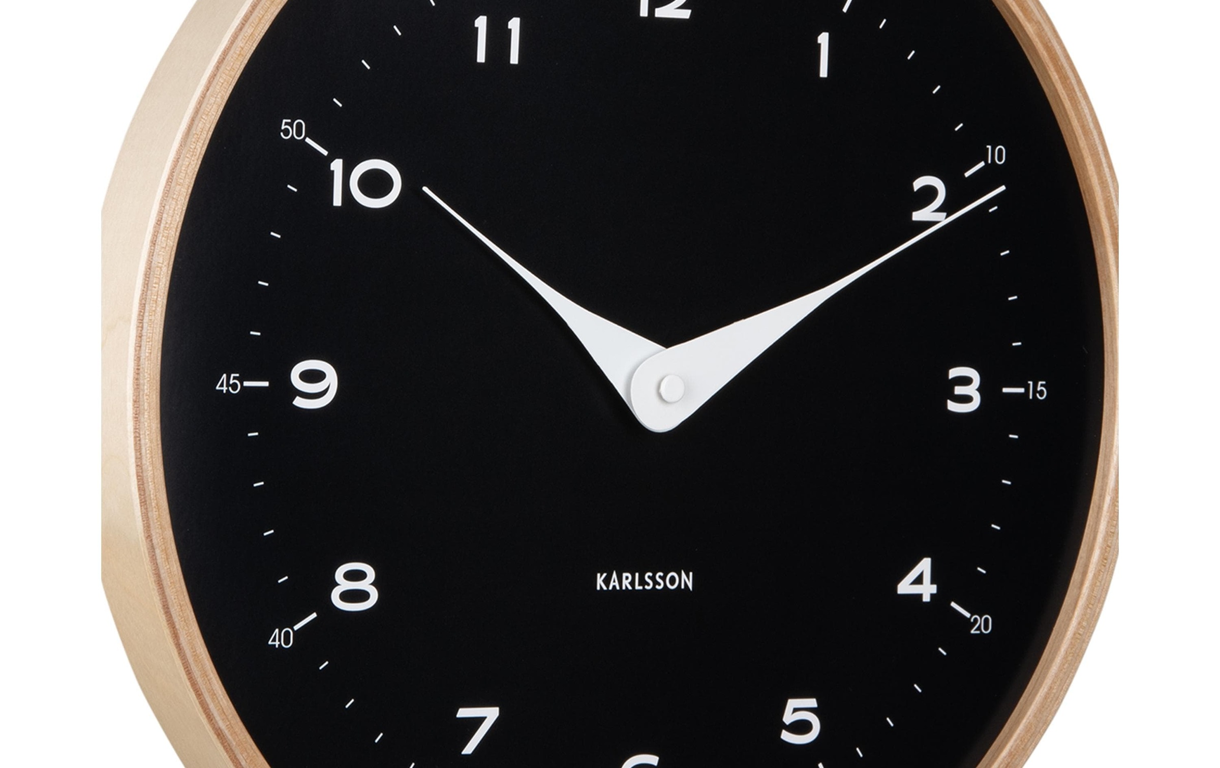 Karlsson Wanduhr »Osado Dome 30 cm, Schwarz«