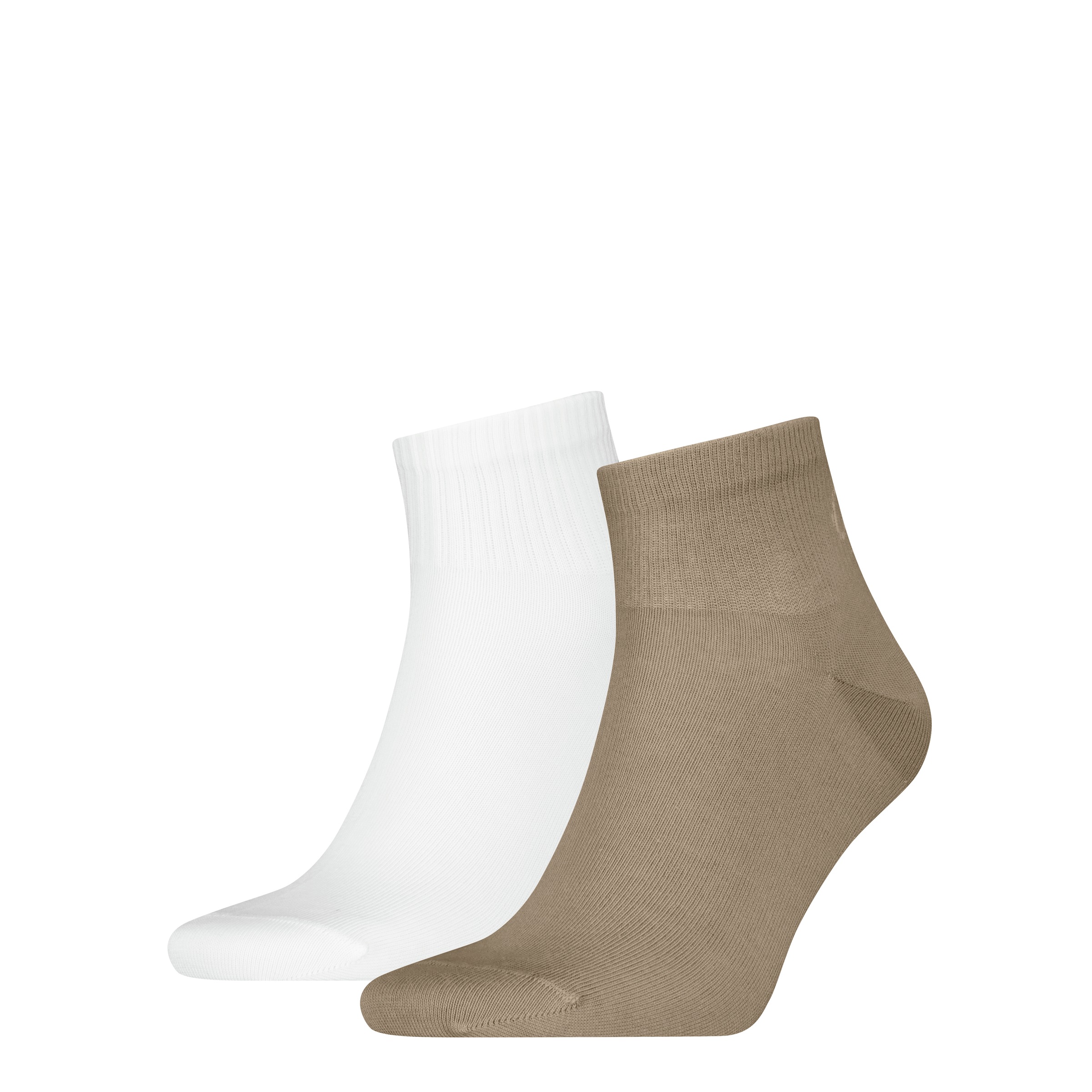 Calvin Klein Jeans Socken "CKJ MEN QUARTER 2P SHADOW RIB LOGO" 2 Paar tlg. mit elastischem Komfortbund