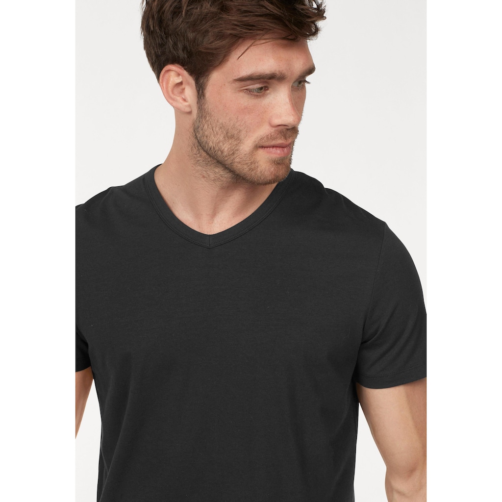 Jack & Jones T-Shirt »SLIM- FIT BASIC TEE V-NECK«