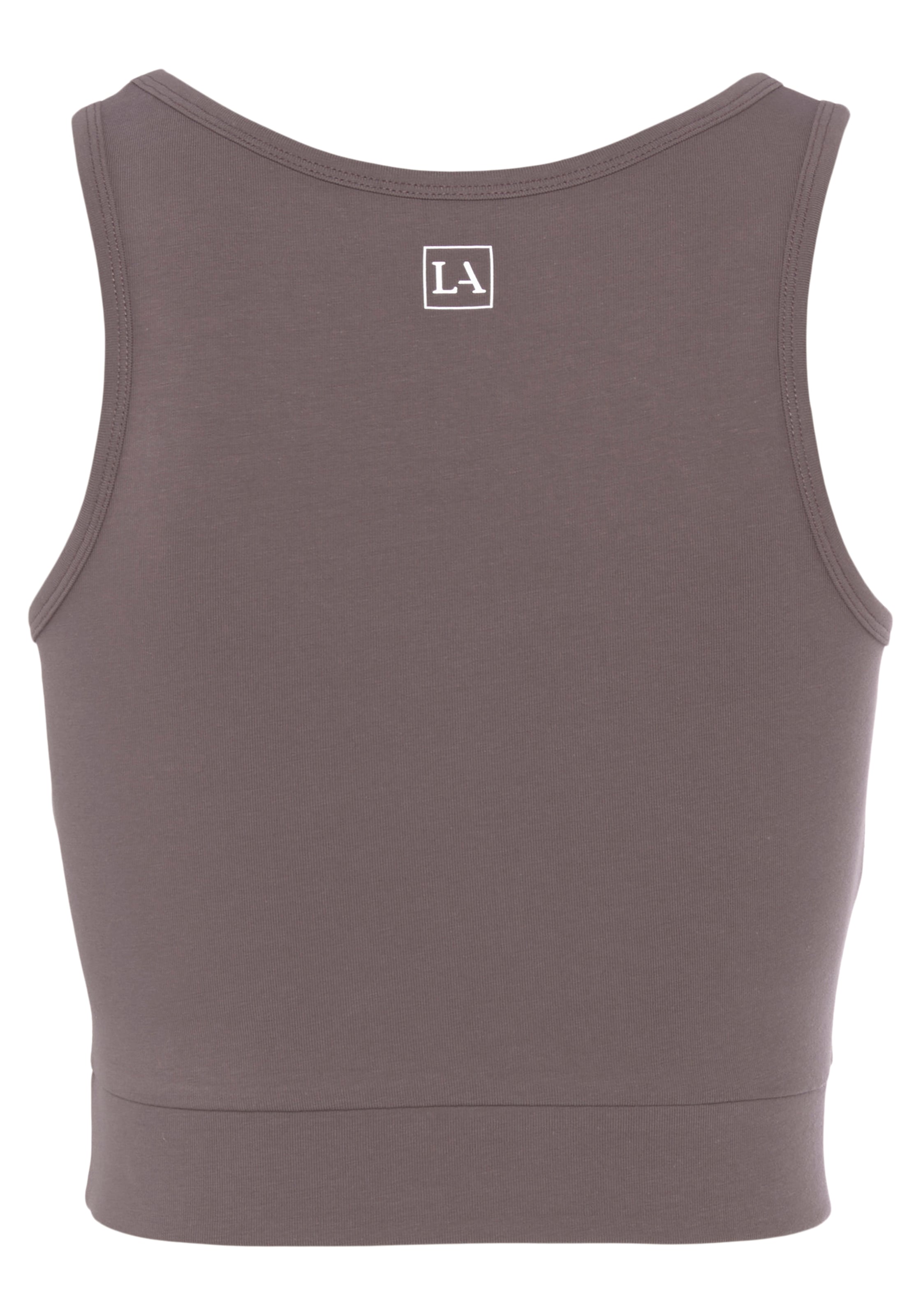 LASCANA ACTIVE Sporttop »-Basic-Crop-Top«, mit breiten Trägern