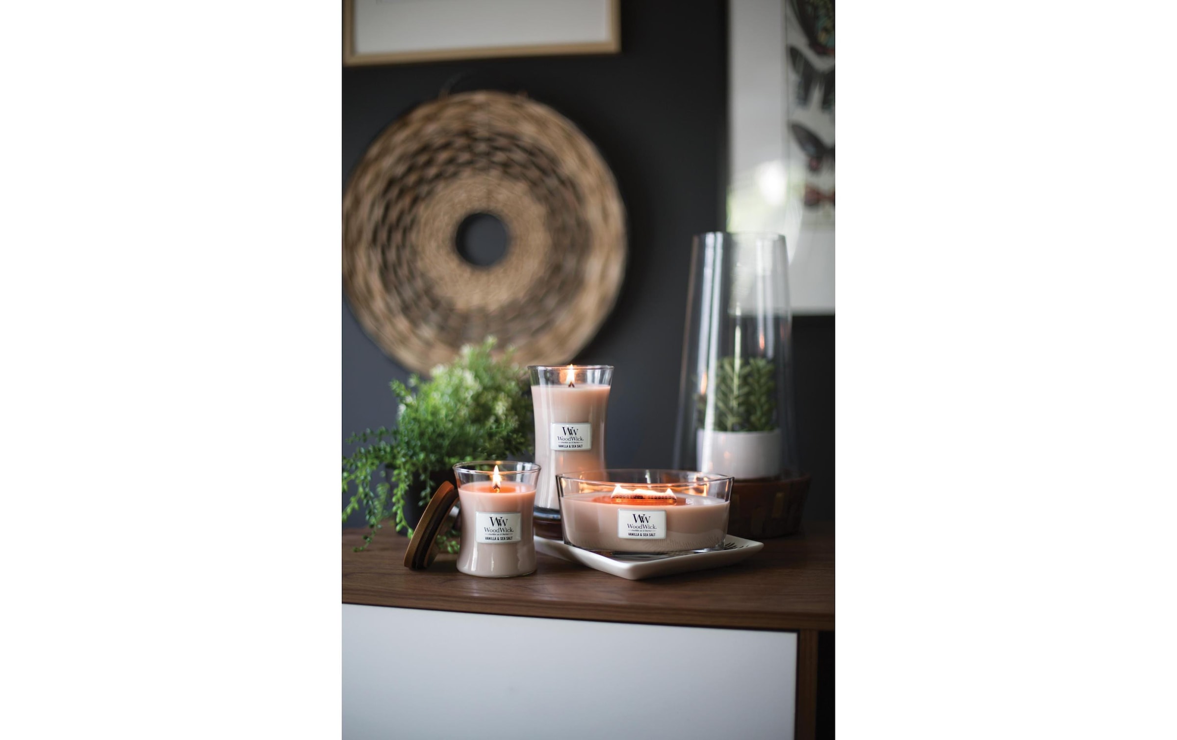 Woodwick Duftkerze »Vanilla & Sea Salt«