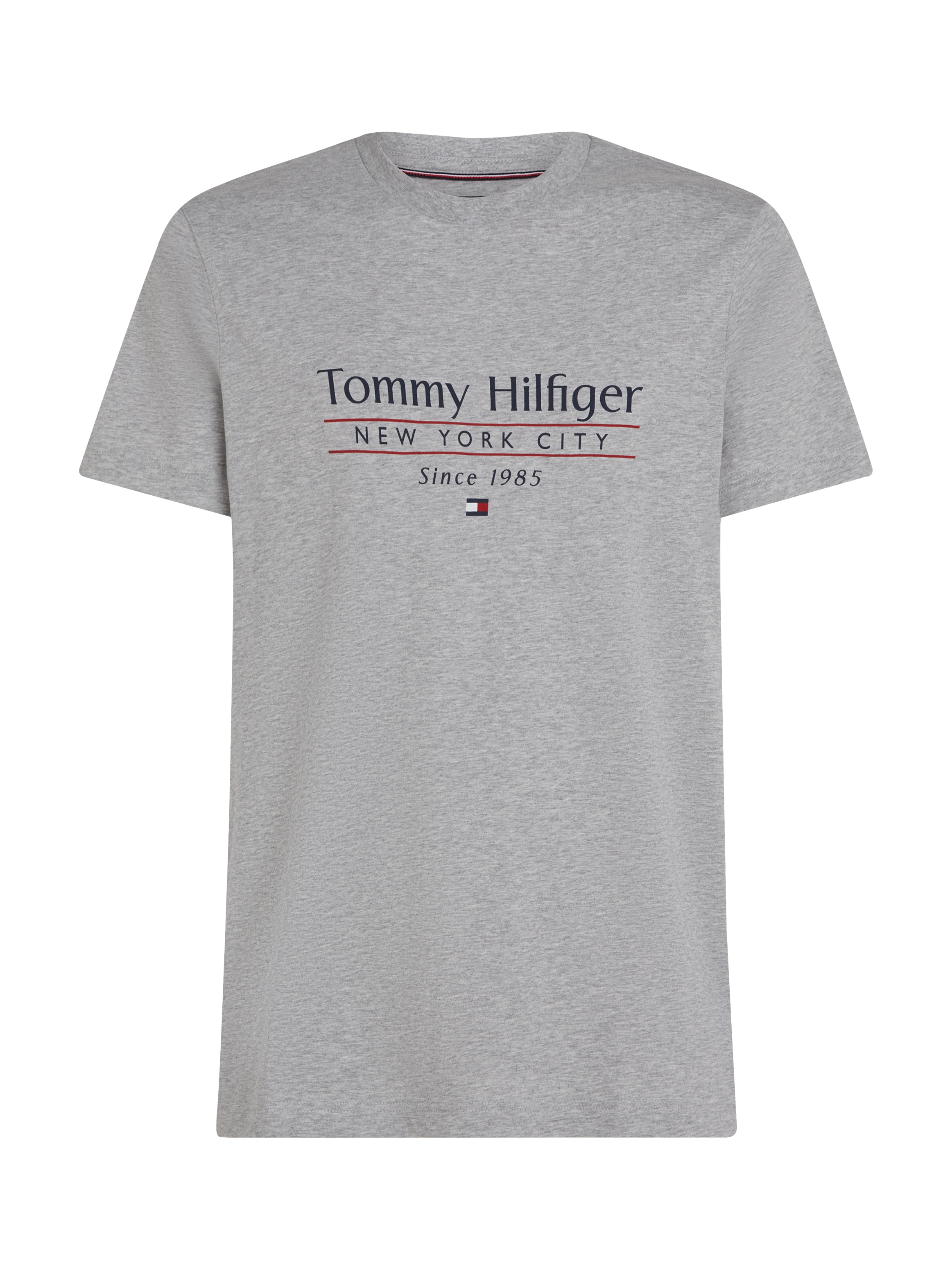 Tommy Hilfiger T-Shirt »HILFIGER CENTER STACK TEE«, mit grossem Schriftprint