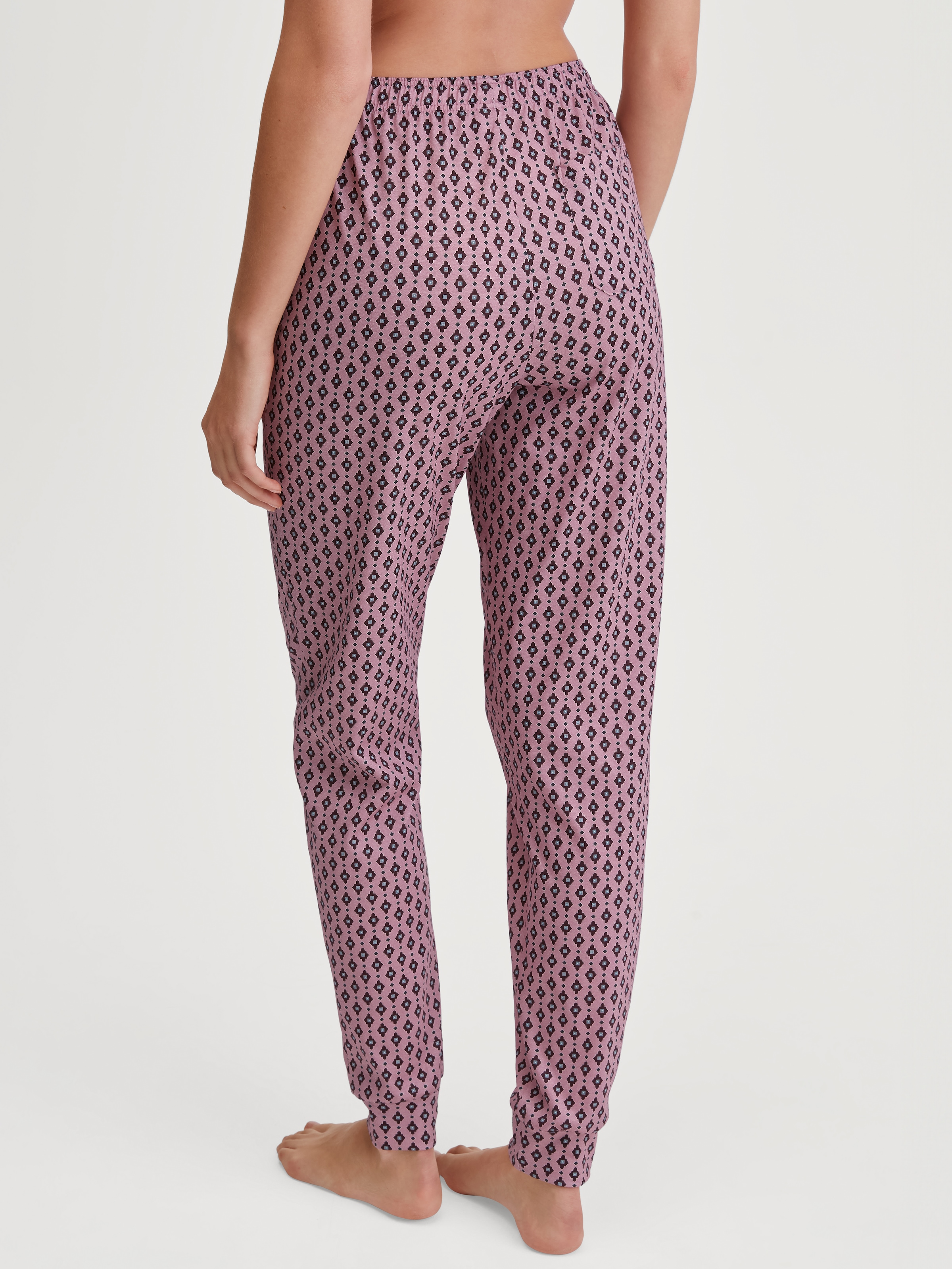CALIDA Pyjamahose, weich, Gummizug, Cotton, Single Jersey Qualität, Gesässtasche