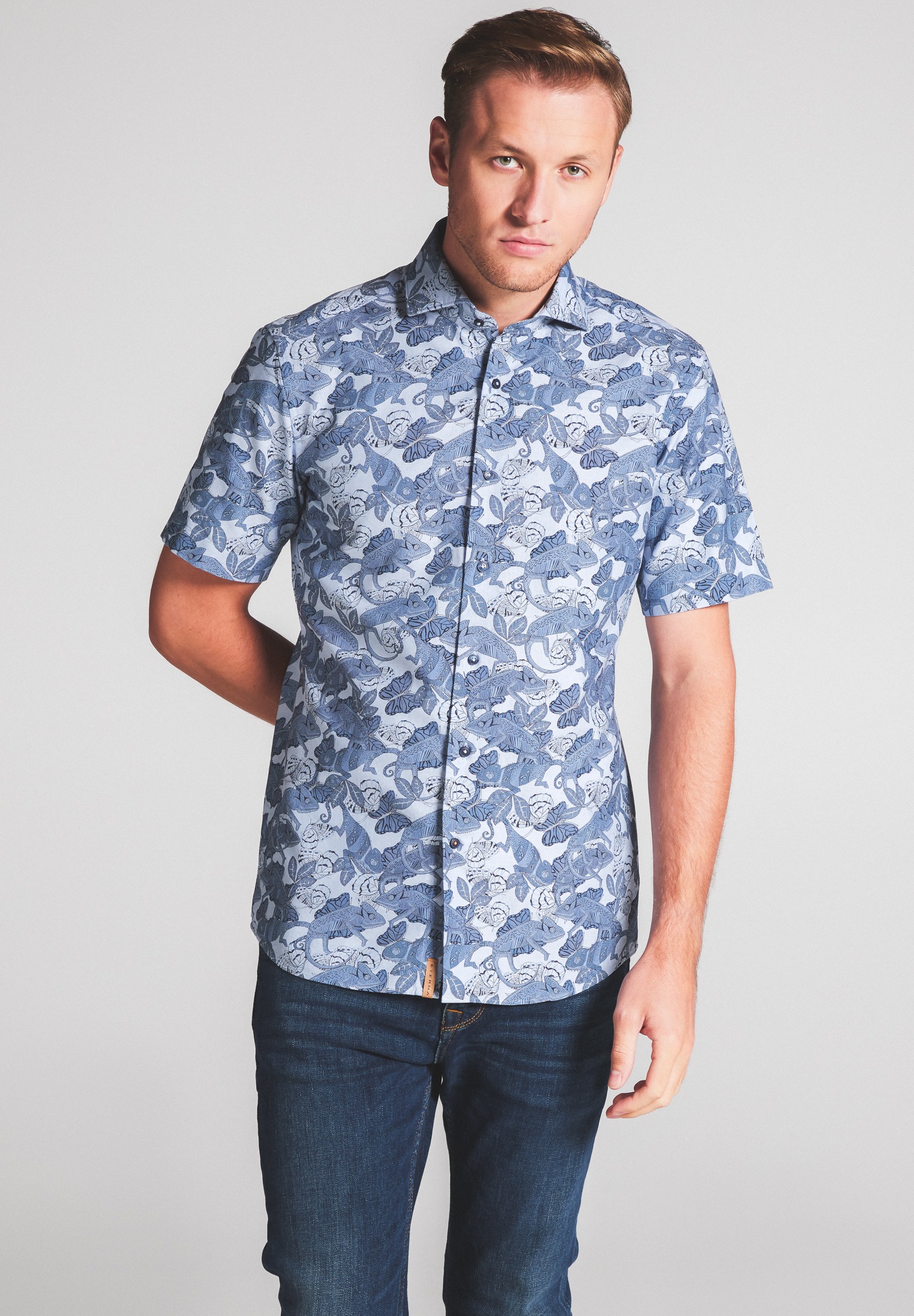 Eterna Kurzarmhemd »SLIM FIT« EASY IRON (bügelleicht)