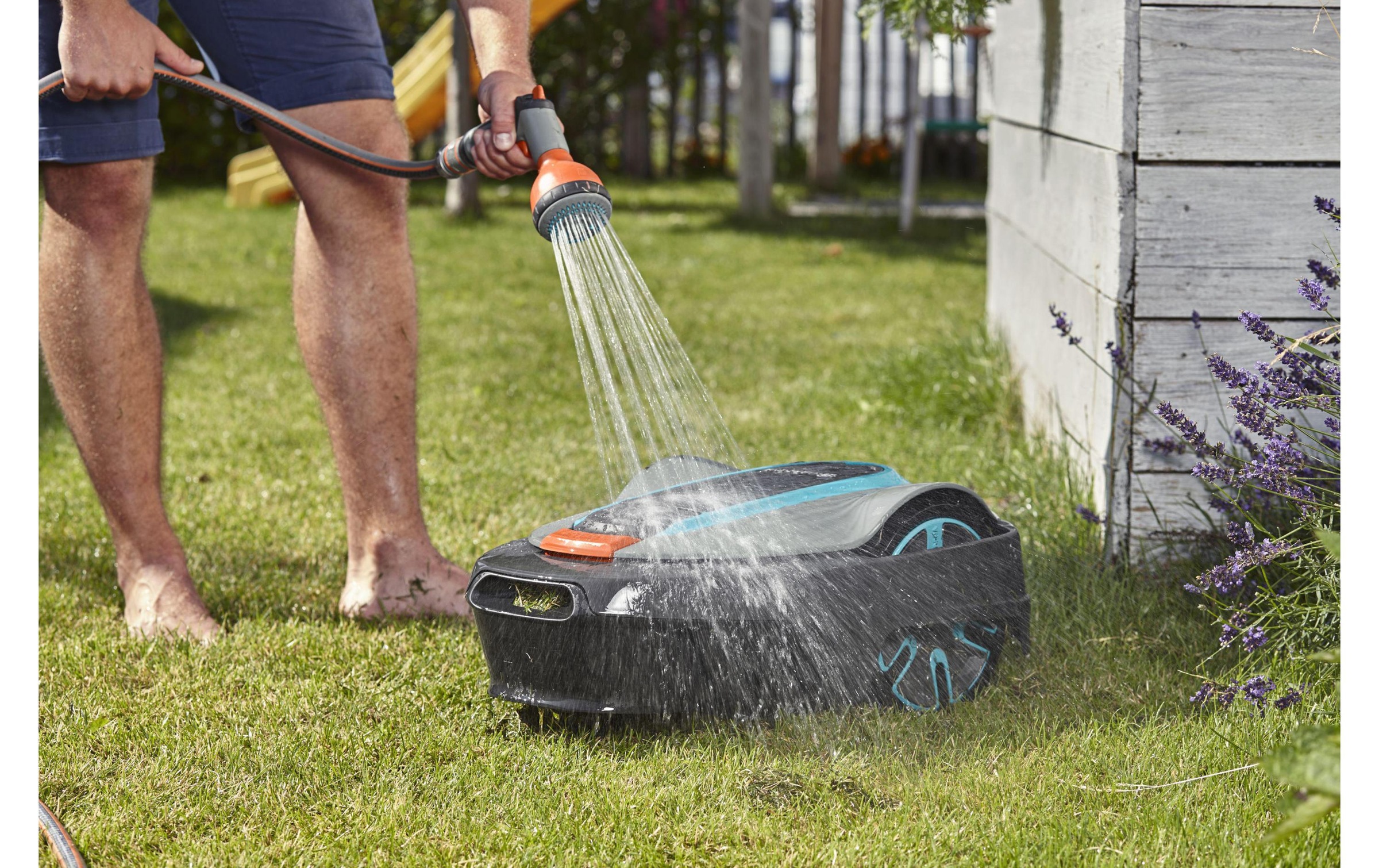 GARDENA Rasenmähroboter »smart Sileno city 500 Quadratmeter«, (Set, Gateway / Ladestation / Begrenzungskabel 150 m / Haken 200 Stk.)