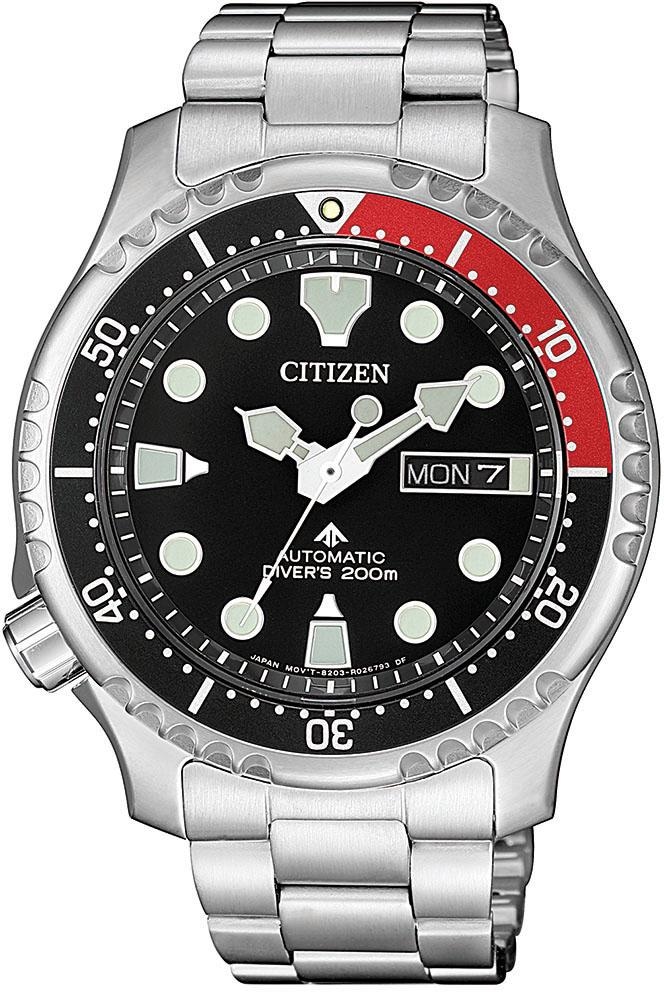 Citizen Taucheruhr »Promaster Marine Automatic Diver, NY0085-86EE«, Armbanduhr, Herrenuhr, Automatik