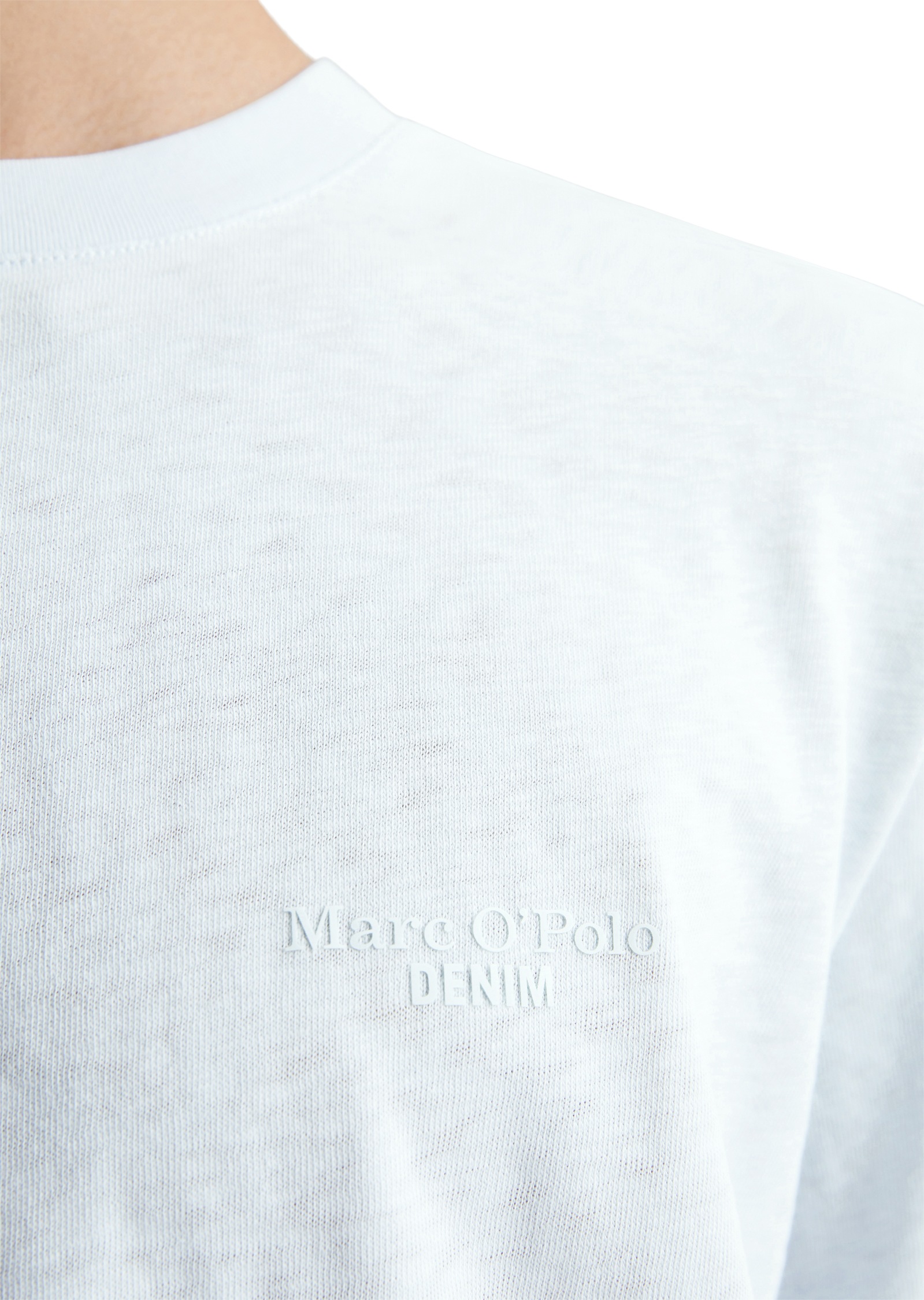 Marc O'Polo DENIM T-Shirt, mit leicht unregelmässiger Oberfläche