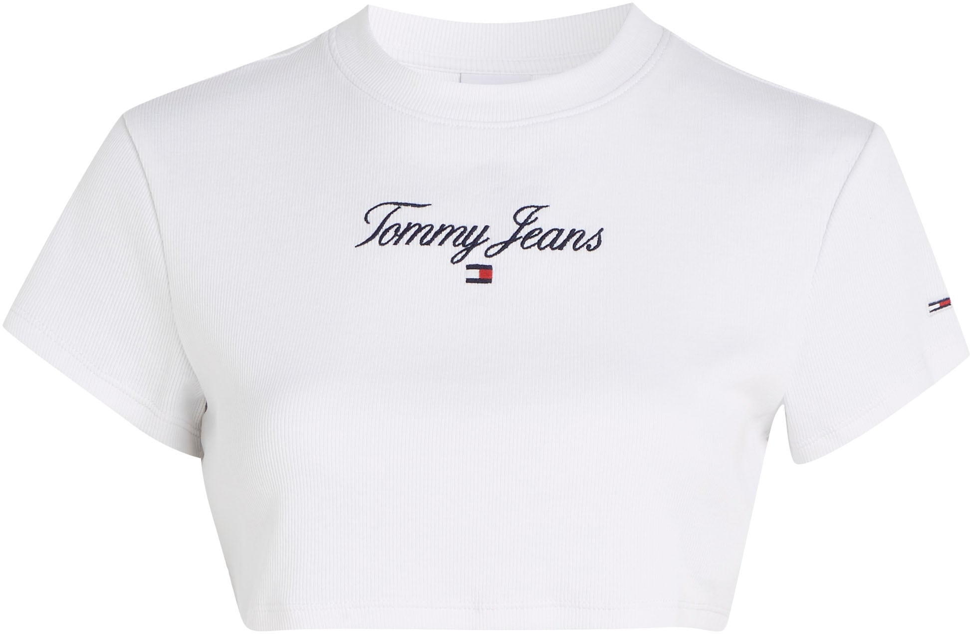 shoppen Patches online EMBRO 1 Tommy bei SS«, CRP Tommy Jeans Jeans dezenten Schweiz Stickereien »TJW ULTR ESS und mit Jelmoli-Versand T-Shirt