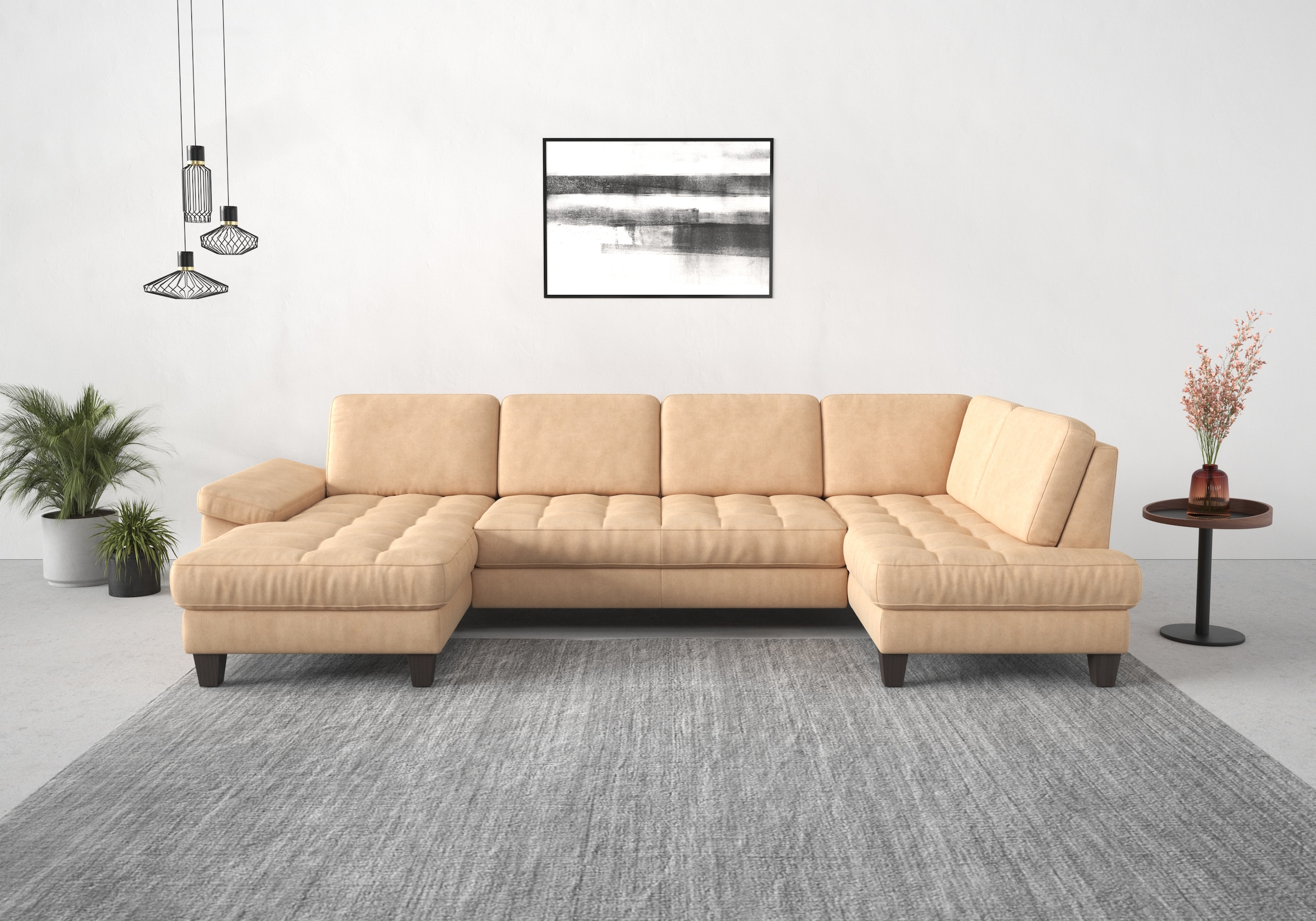 sit&more Wohnlandschaft "Westham U-Form" wahlweise mit Bettfunktion, Bettkasten, Sitztiefenverstellung