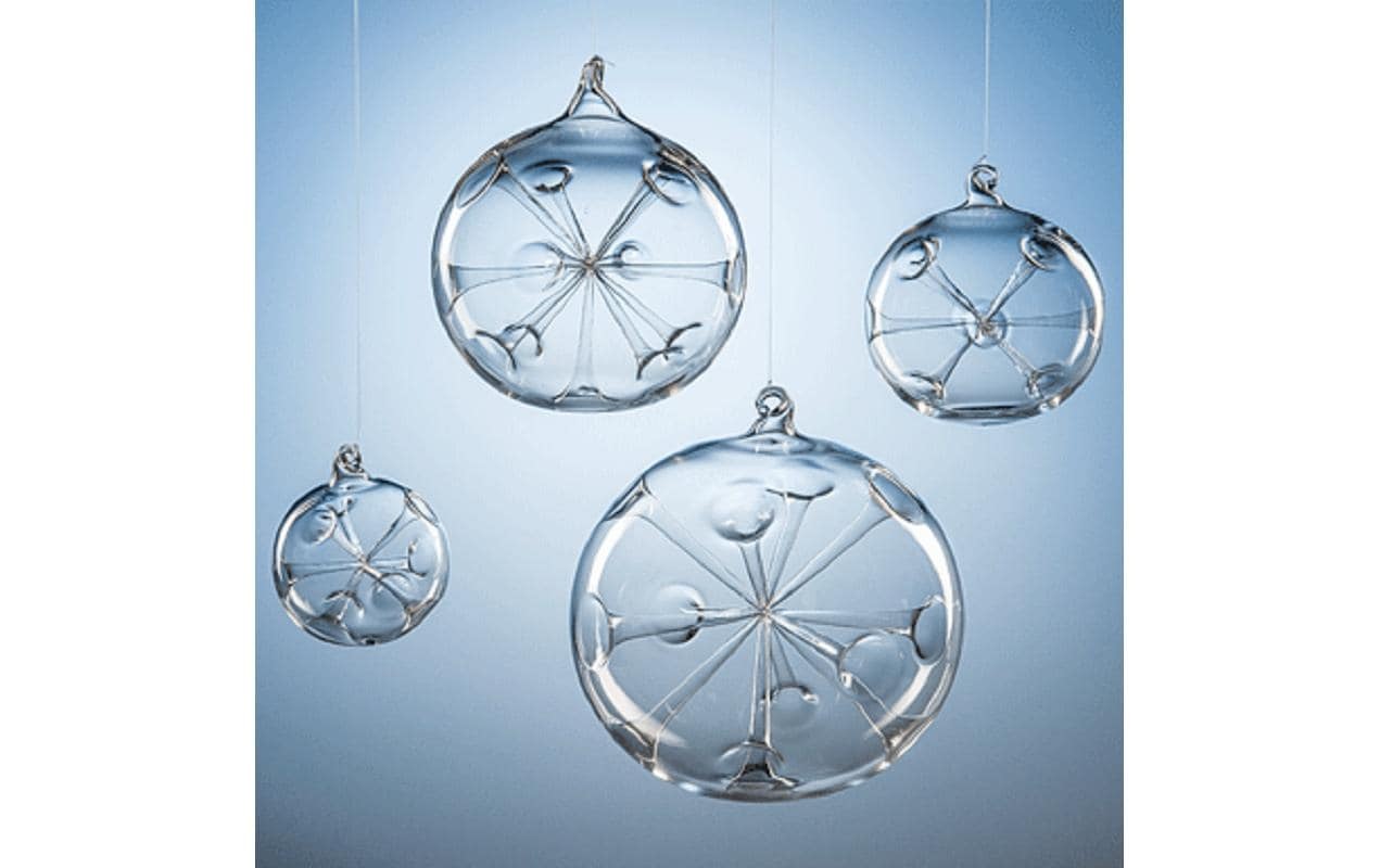 Glasi Hergiswil Weihnachtsbaumkugel »Einstich Ø 9 cm, aus Glas«, (1 St.)