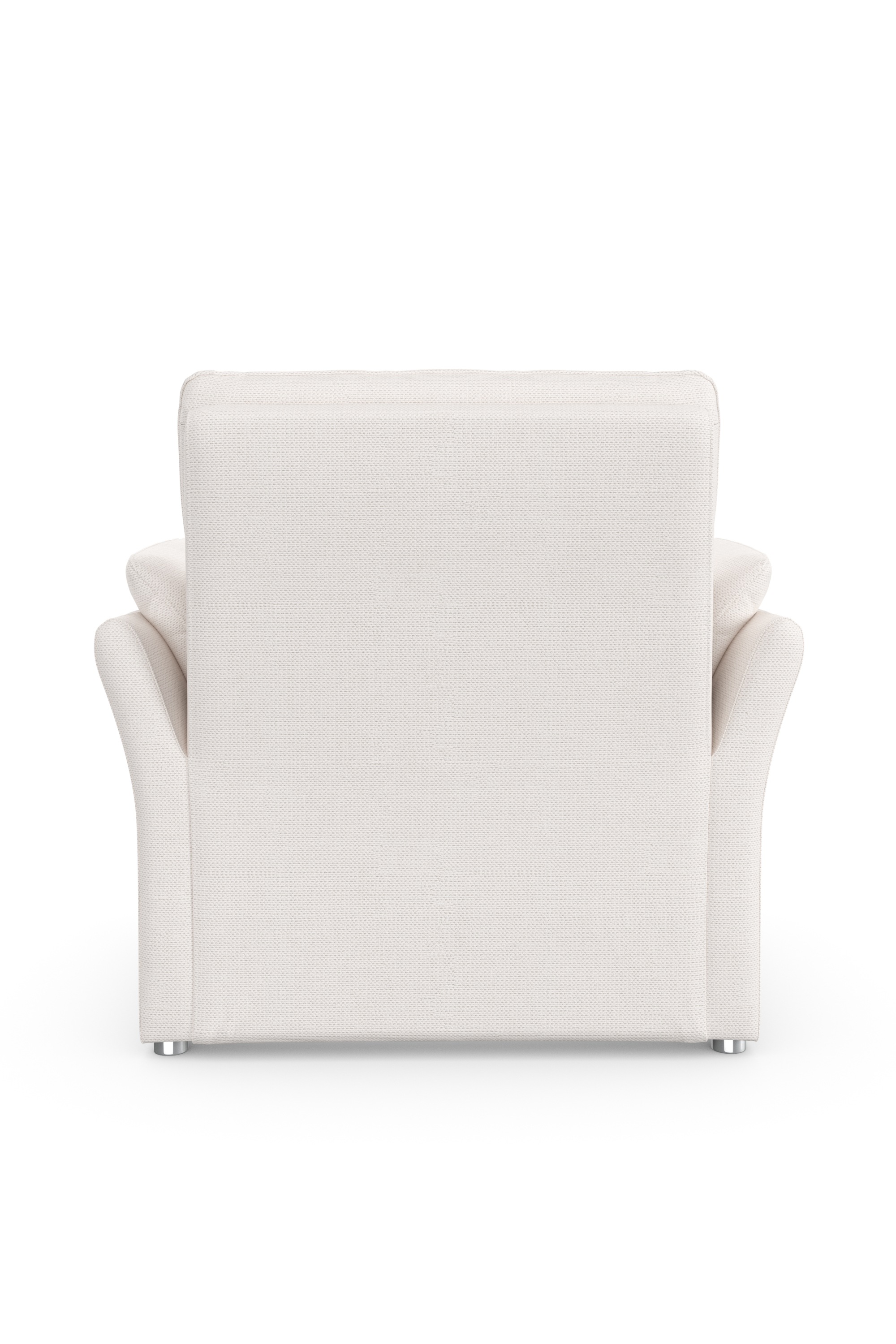 DOMO collection Sessel »Pina elegant und zeitloser Clubsessel, bequemer Cocktailsessel«, Hoher Sitzkomfort, Microfaser hochflorig, creme