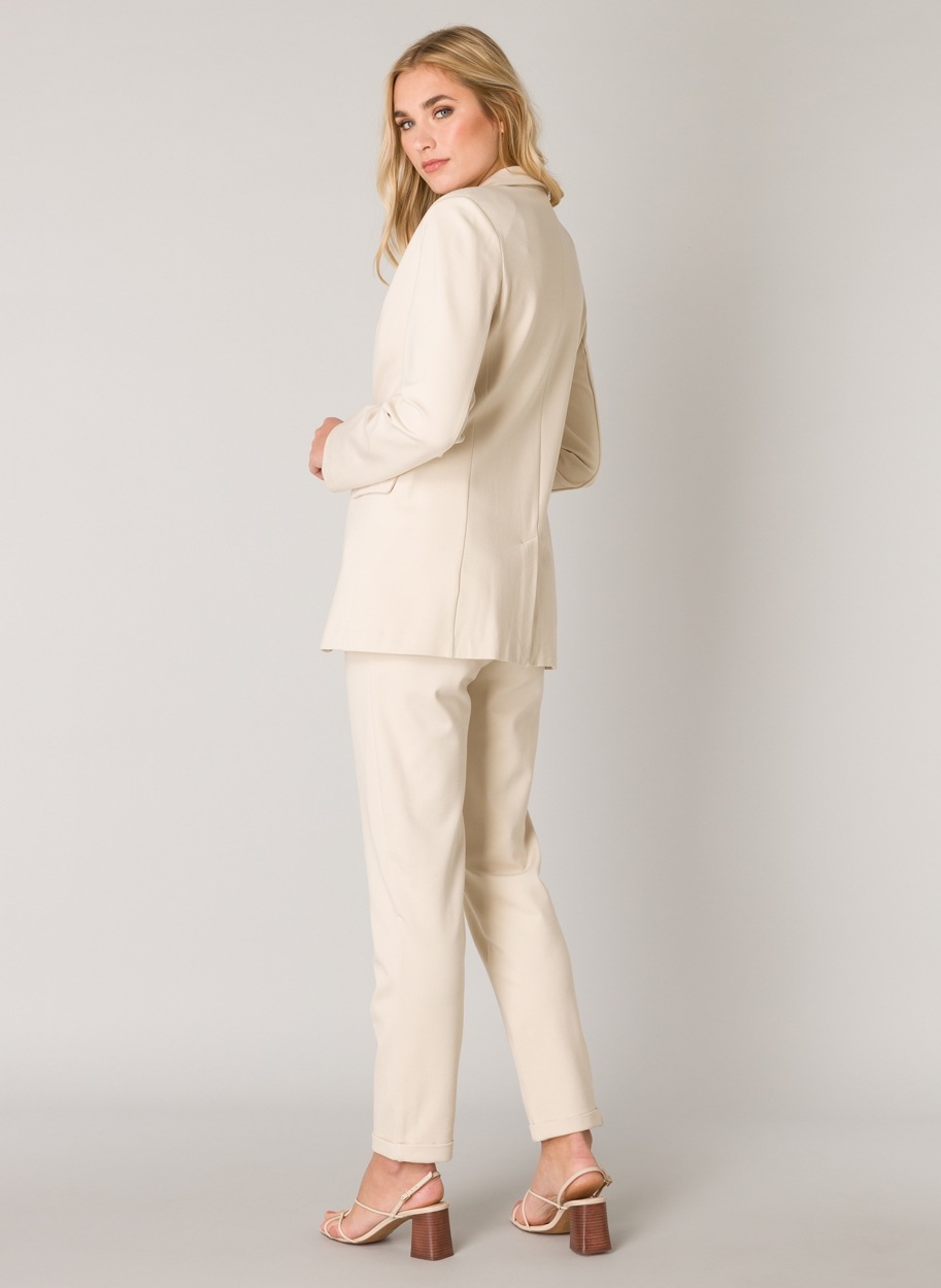 Base Level Jerseyblazer, mit V-Ausschnitt und Knopf