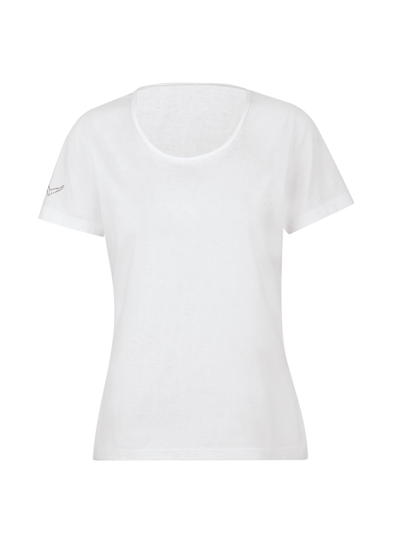 Trigema T-Shirt »TRIGEMA T-Shirt bei Jelmoli-Versand Baumwolle Schweiz online mit bestellen DELUXE Kristallsteinen«