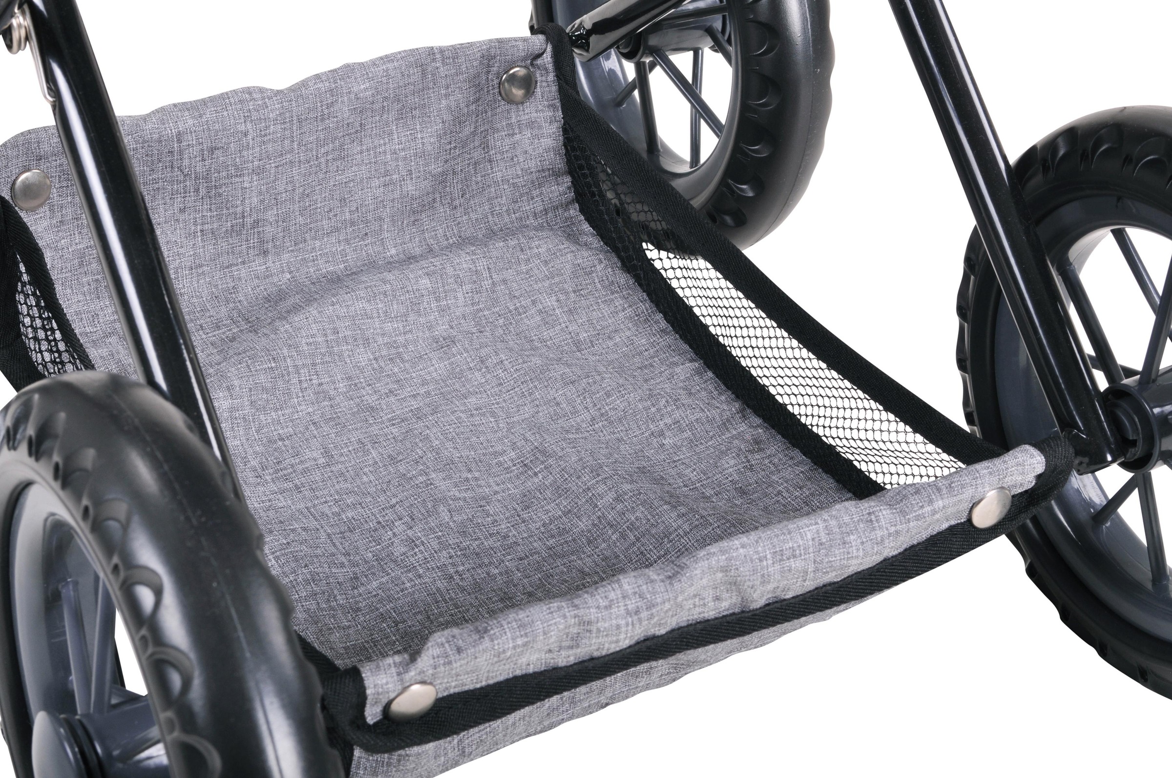 Knorrtoys® Kombi-Puppenwagen »Ruby - Jeans Grey«, mit Wickeltasche