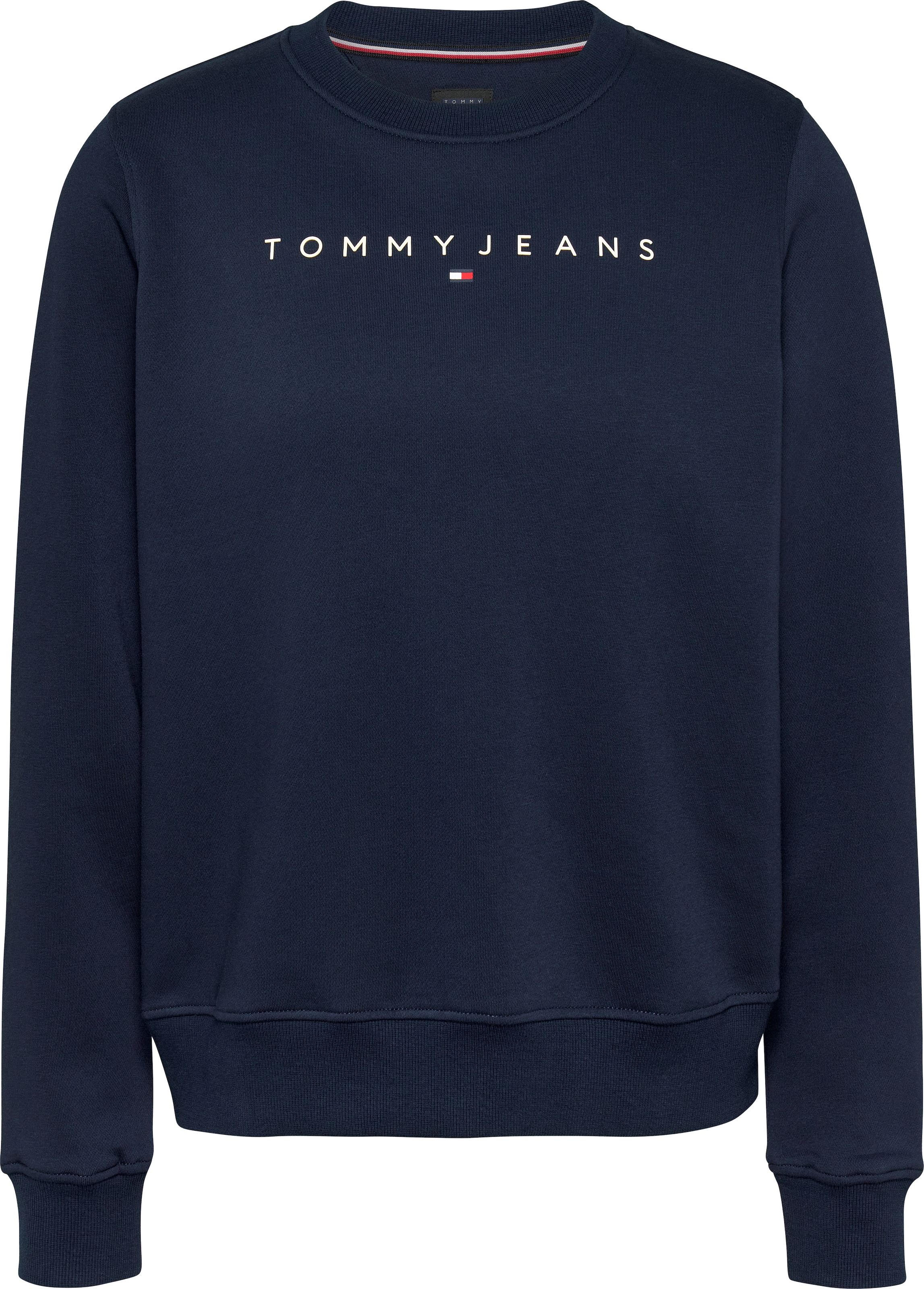 Tommy Jeans Curve Sweatshirt »TJW REG LINEAR CREW EXT«, in Grossen Grössen mit Logoschriftzug